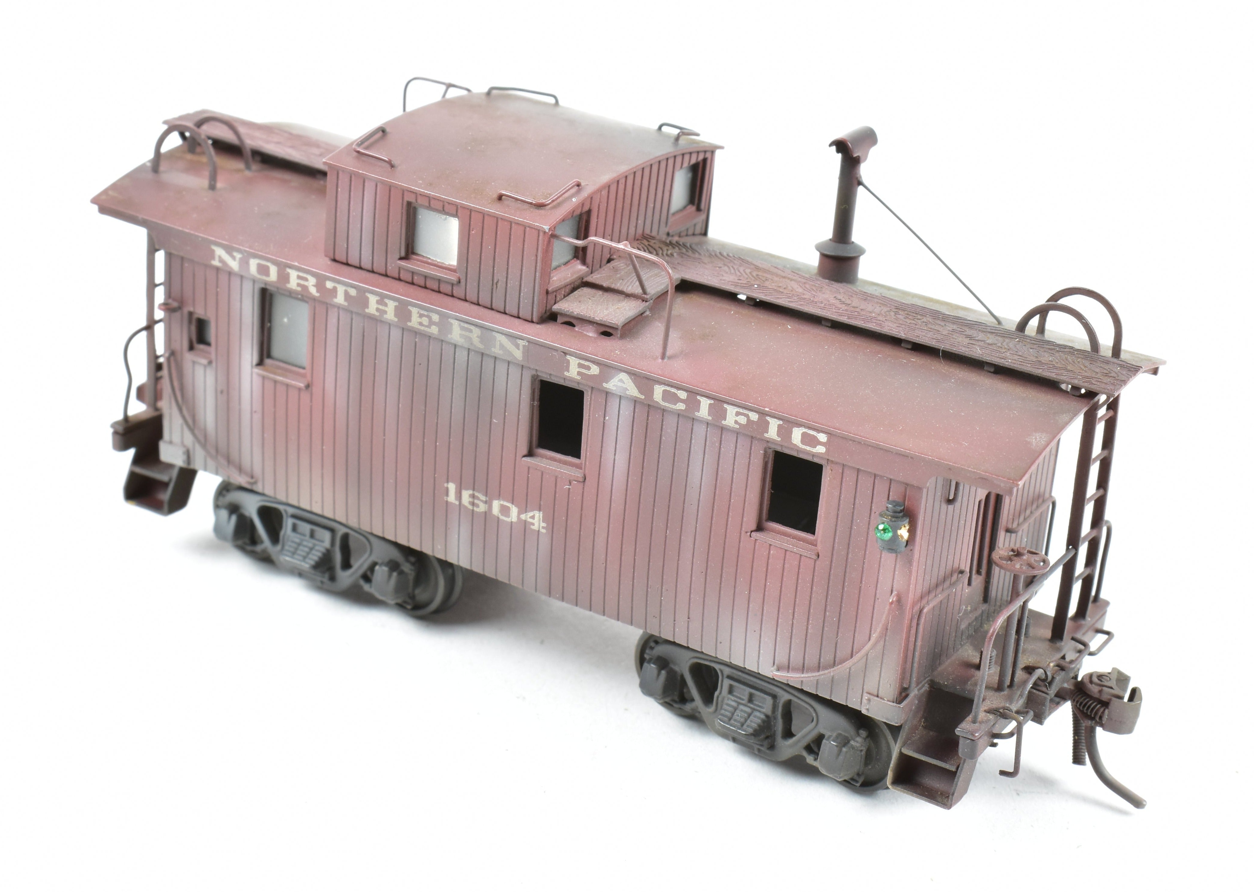 Custom Painted HO Scale Brass PFM United Northern Pacific Wood Caboose Model