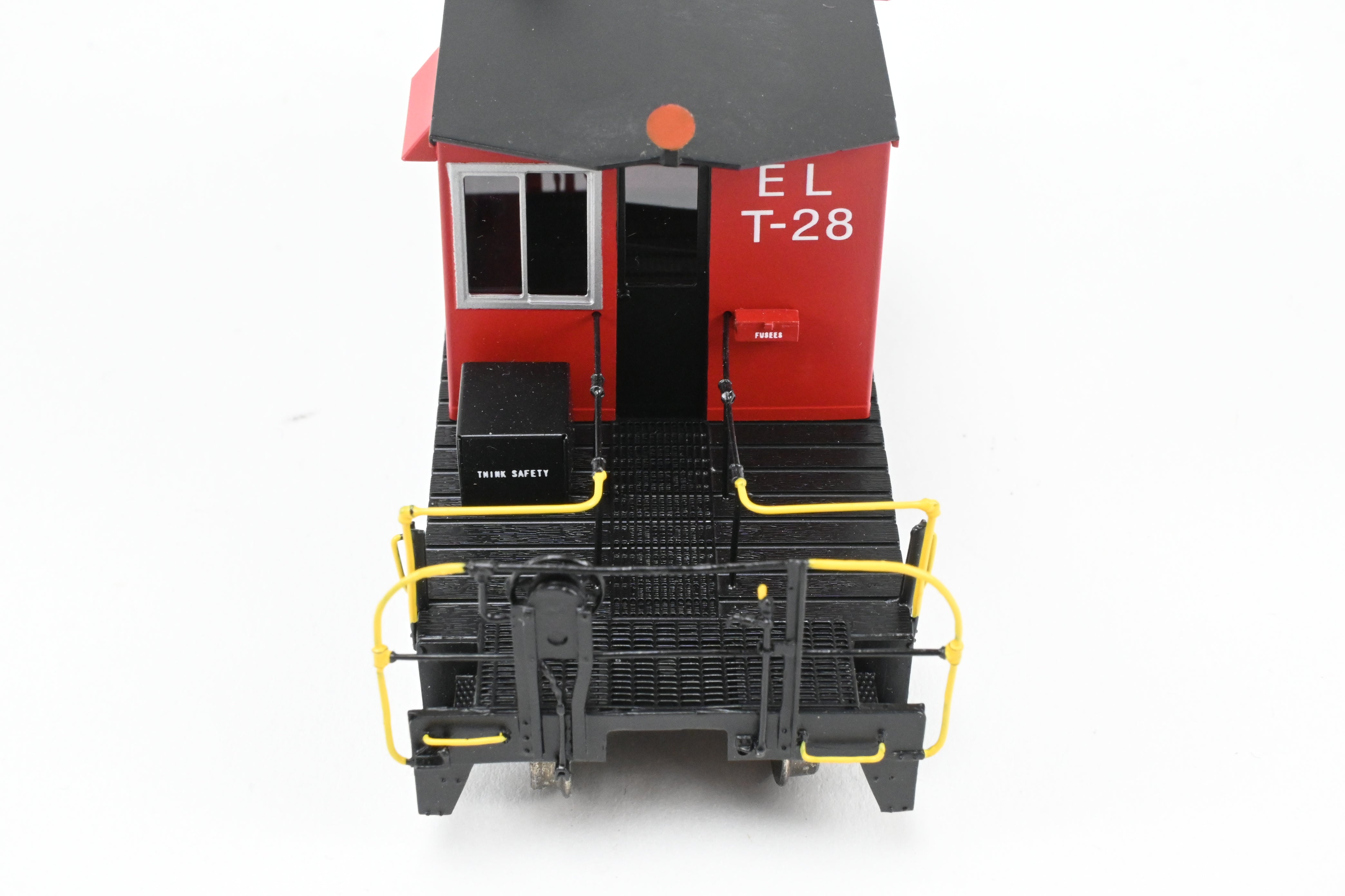 HO Scale Brass OMI - Overland Models, Inc. EL - Erie Lackawanna Transfer Caboose Factory - Painted and Numbered T - 28 for Model Trains