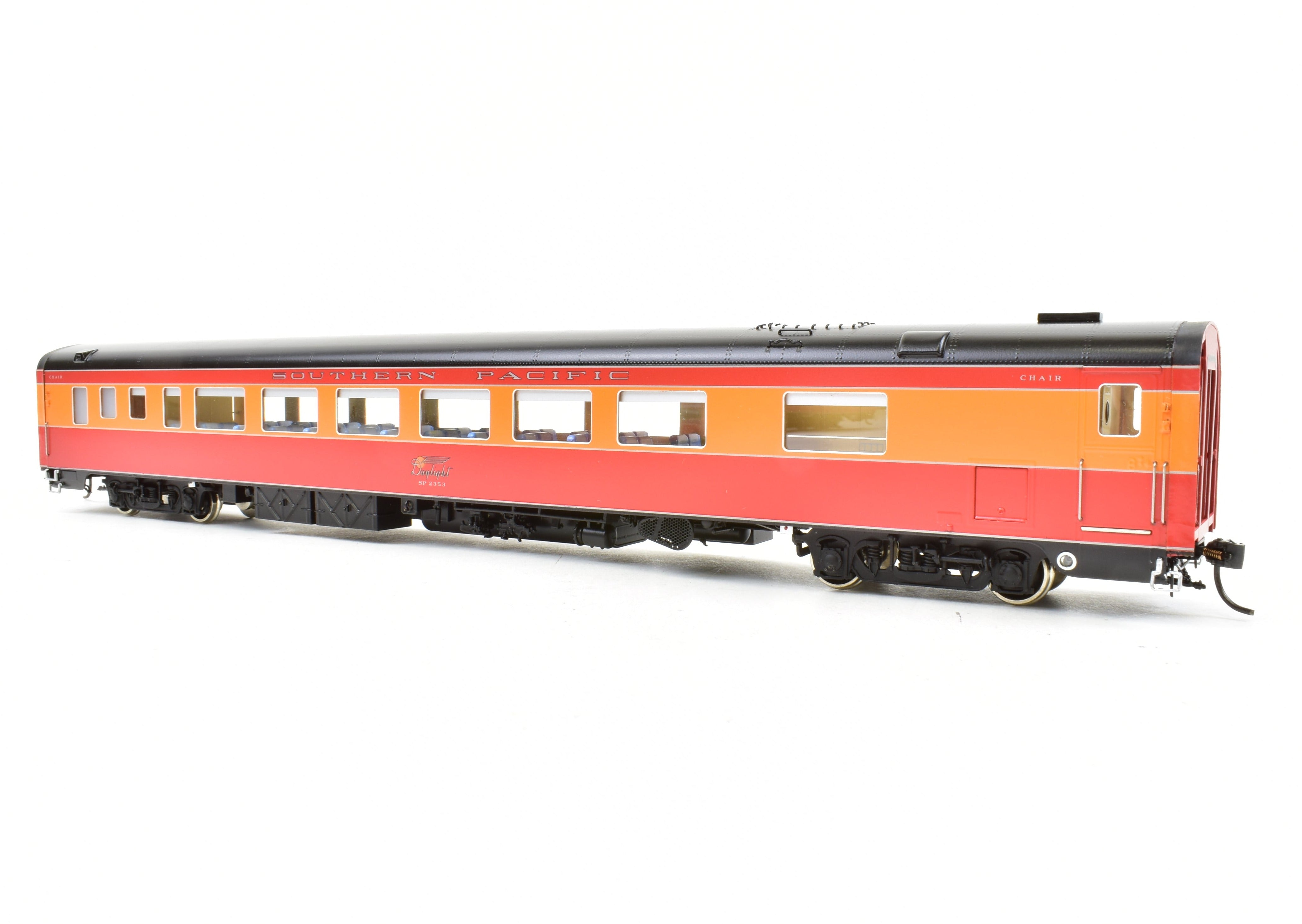 HO Scale Brass Model Train Set - Challenger Imports SP - Southern Pacific 1955 Morning Daylight 3 - Pack Add - On Set with Freight and Passenger Cars