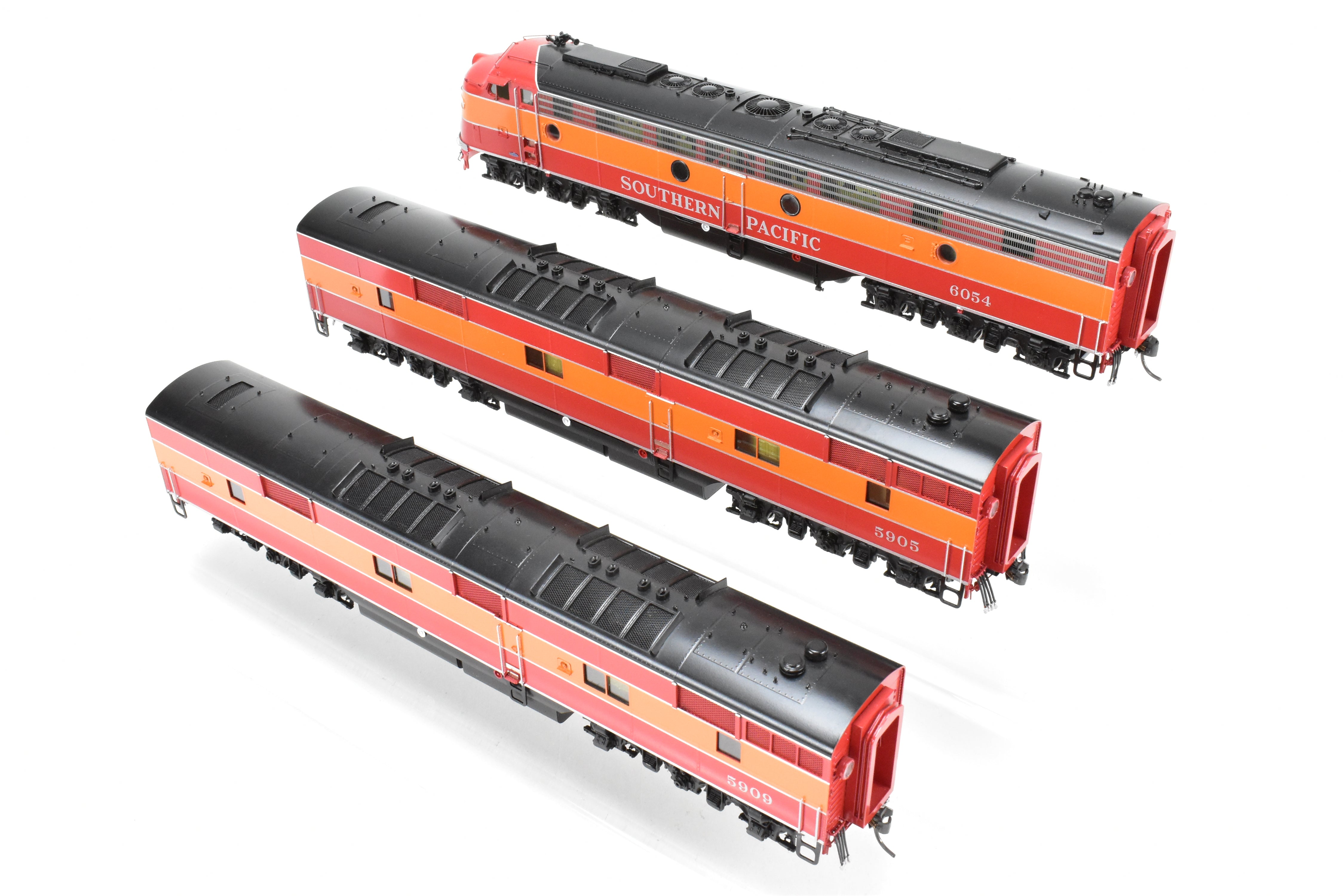 HO Scale Brass Challenger Imports Southern Pacific EMD E9A/E7B Set #6054/5905/5909