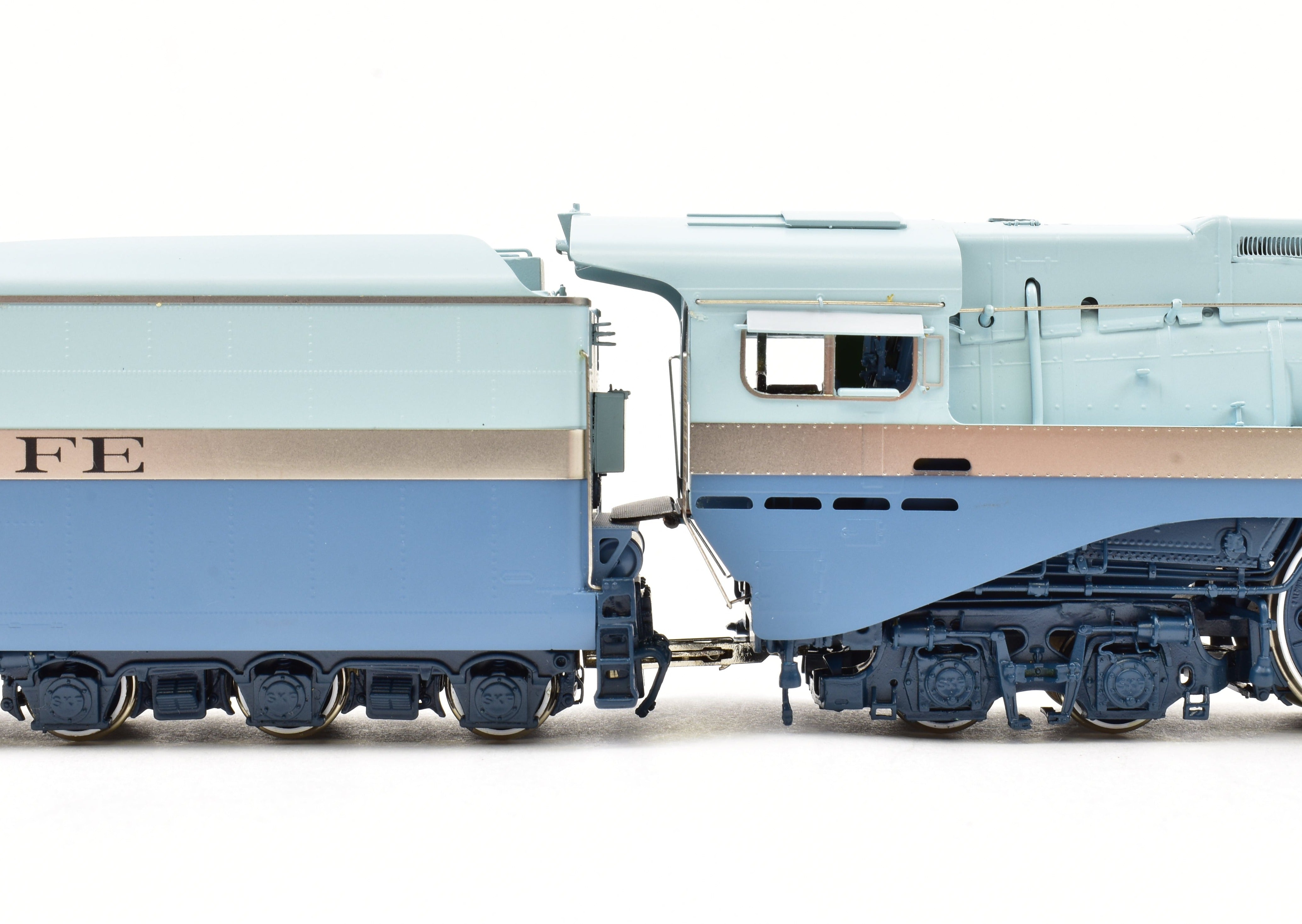 HO Brass Precision Scale Co. ATSF Santa Fe 4-6-4 #3460 Blue Goose Hudson FP Rare Model