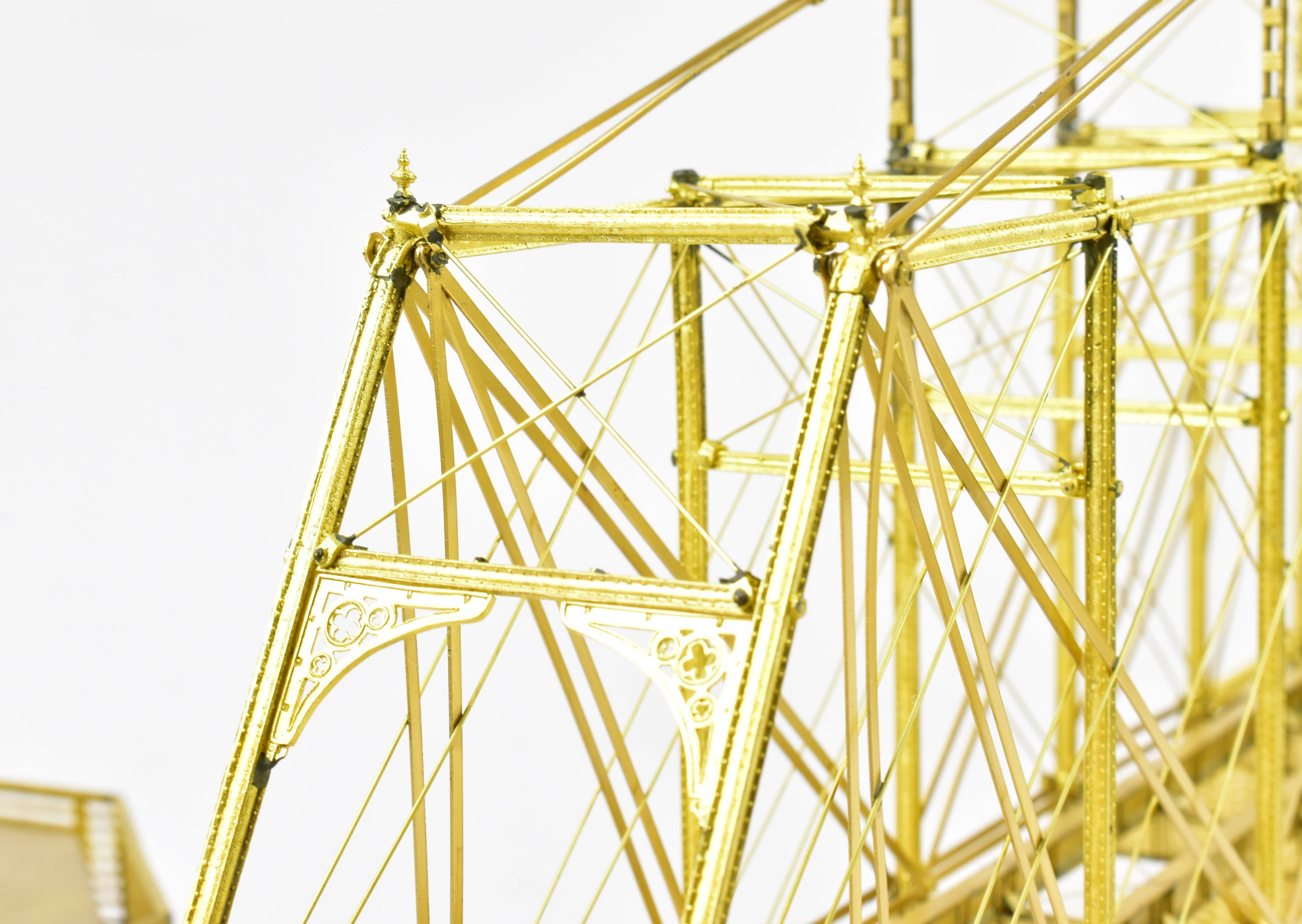 HO Scale Brass Model - Overland Models, Inc. Camas Prairie Drawbridge #50 with Crib and Pier Set for Model Railroads