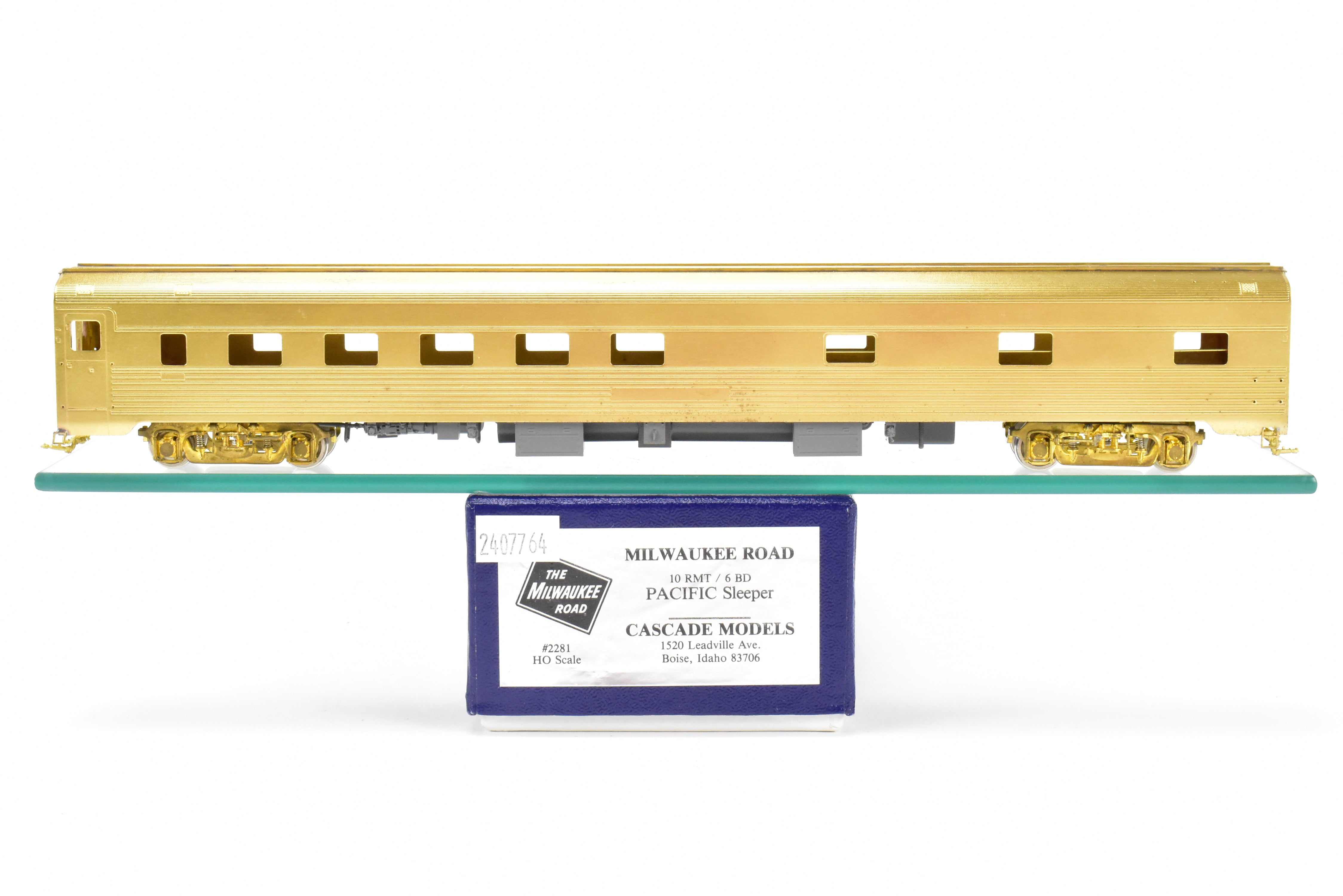 HO Scale Brass Cascade MILW - Milwaukee Road 10 - 6 Mint Pacific Sleeper Model