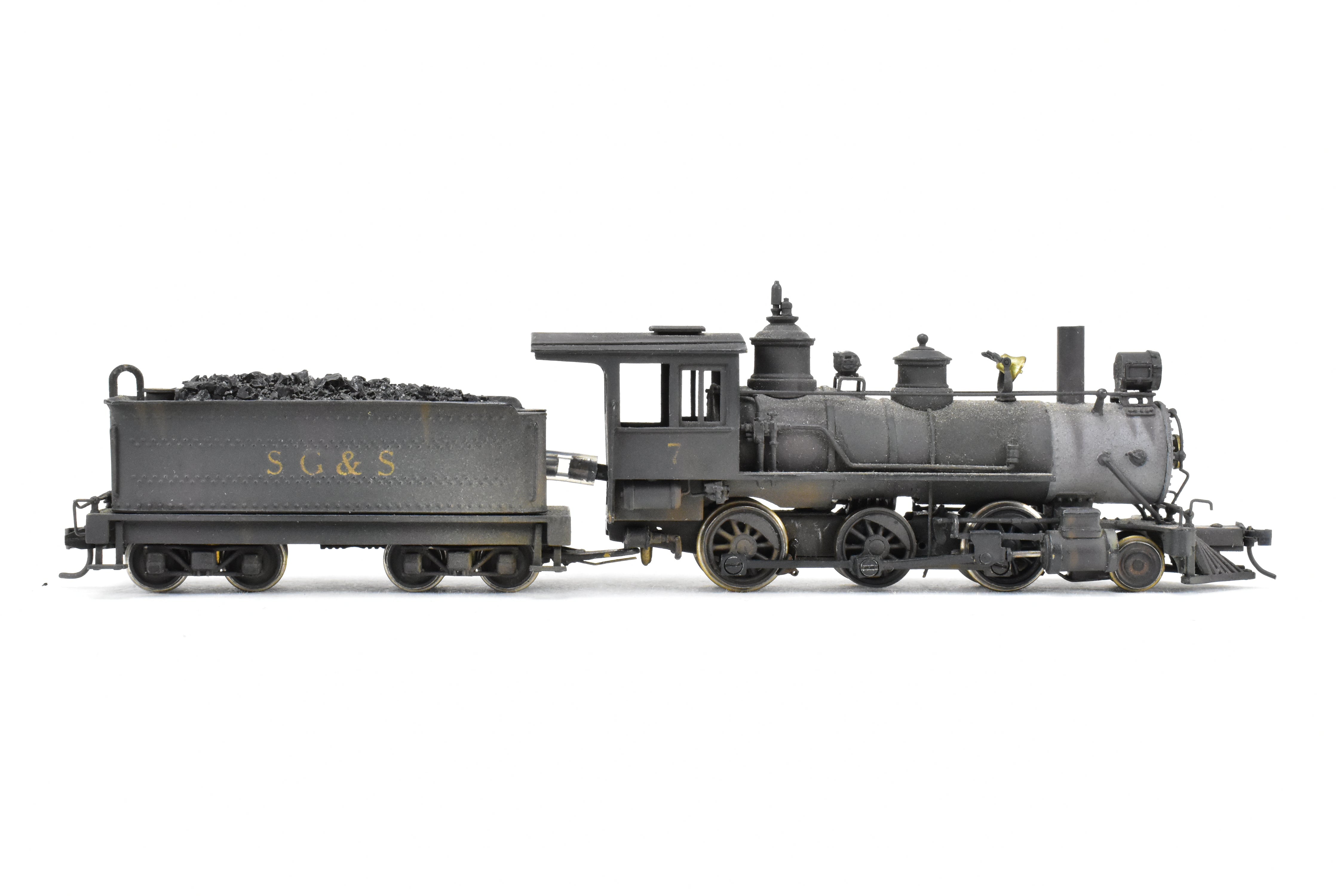 HOn3 Brass Porter Mogul 2-6-0 CP Model by Far East Distributors, Custom Modified
