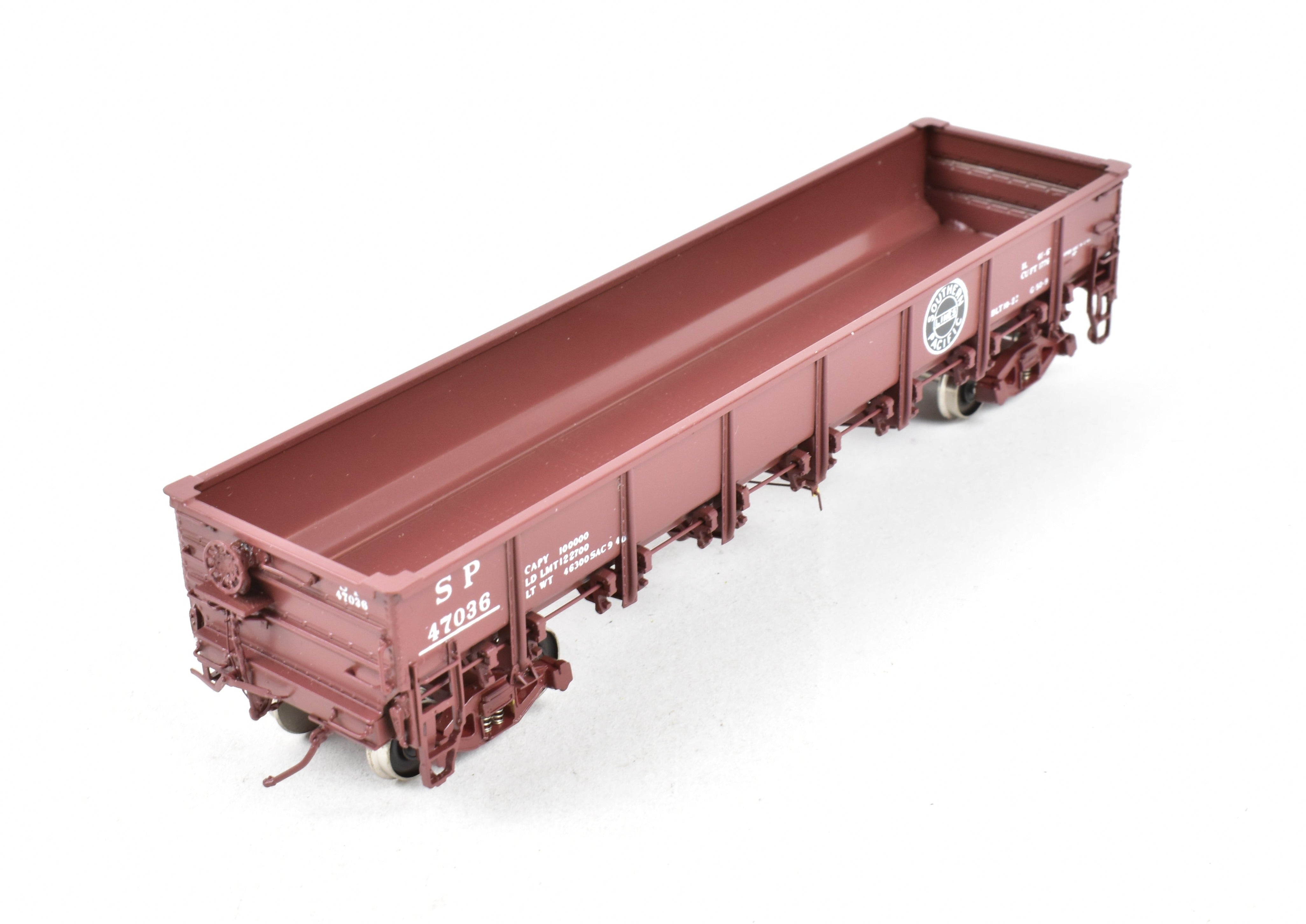 1940s HO Scale Brass Southern Pacific G50 - 9 Drop Bottom Gondola by Challenger Imports