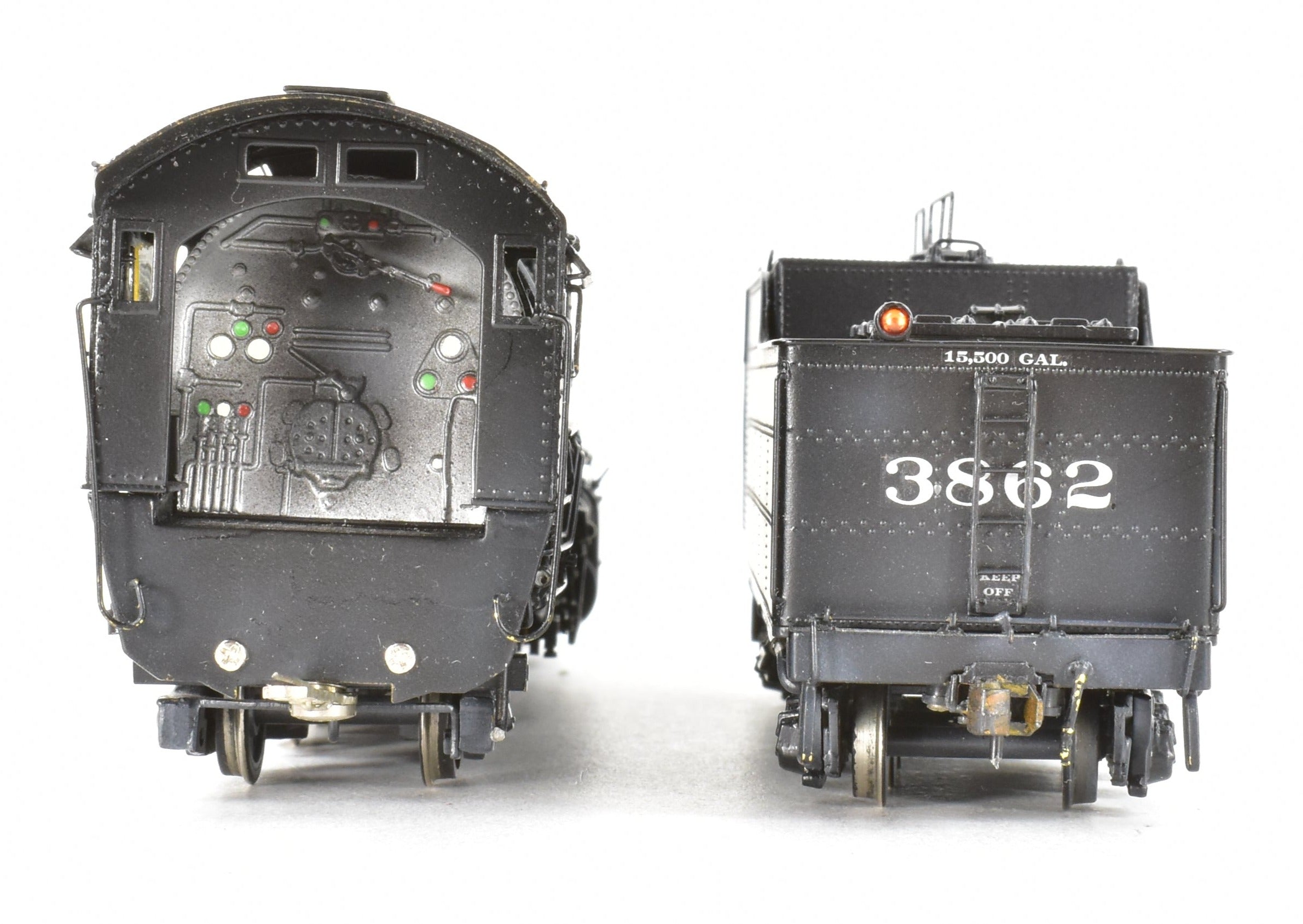 HO Brass Key Imports ATSF Santa Fe 3800 Class 2-10-2 Custom Painted Locomotive No. 3862