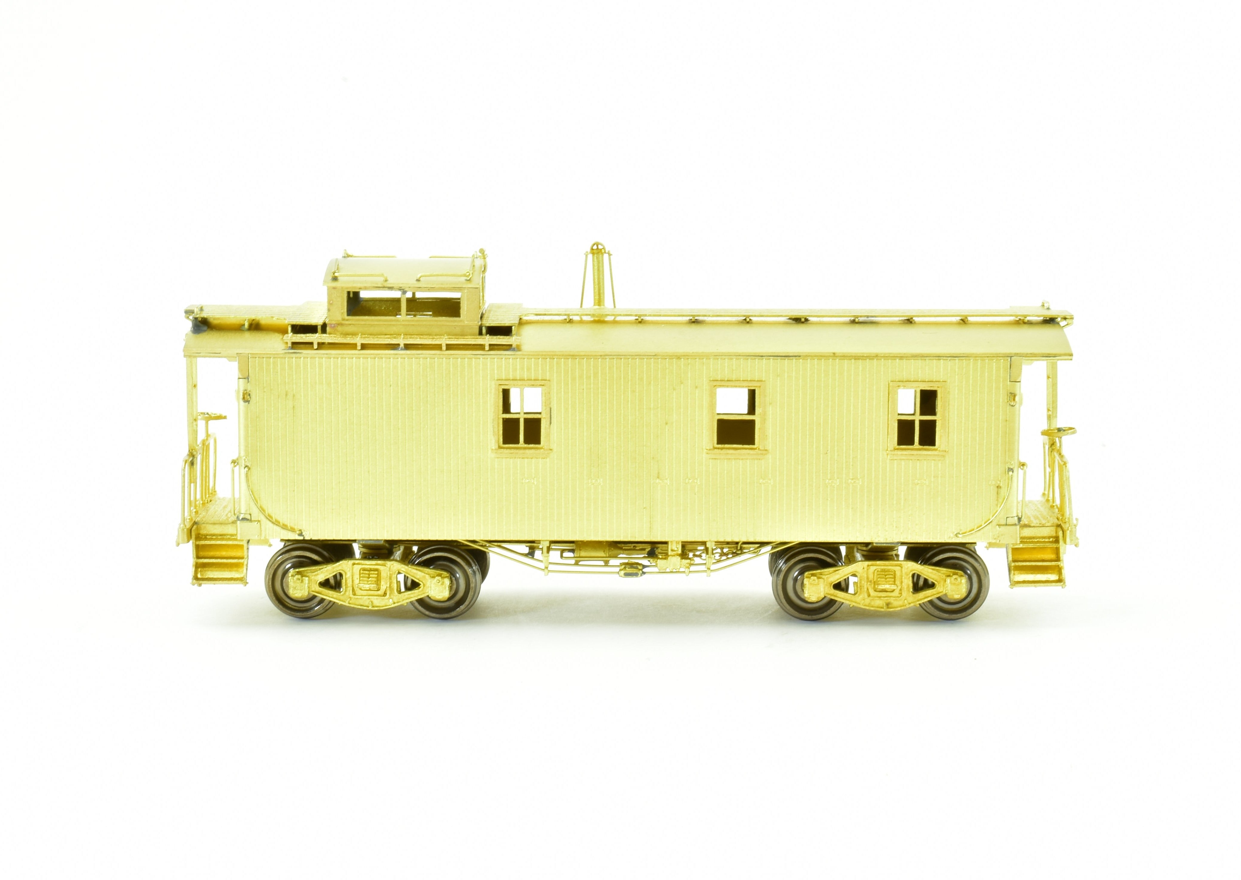 HO Scale Brass OMI - Overland Models, Inc. Pittsburgh & Lake Erie NYC Wood Caboose Model with Spare Parts