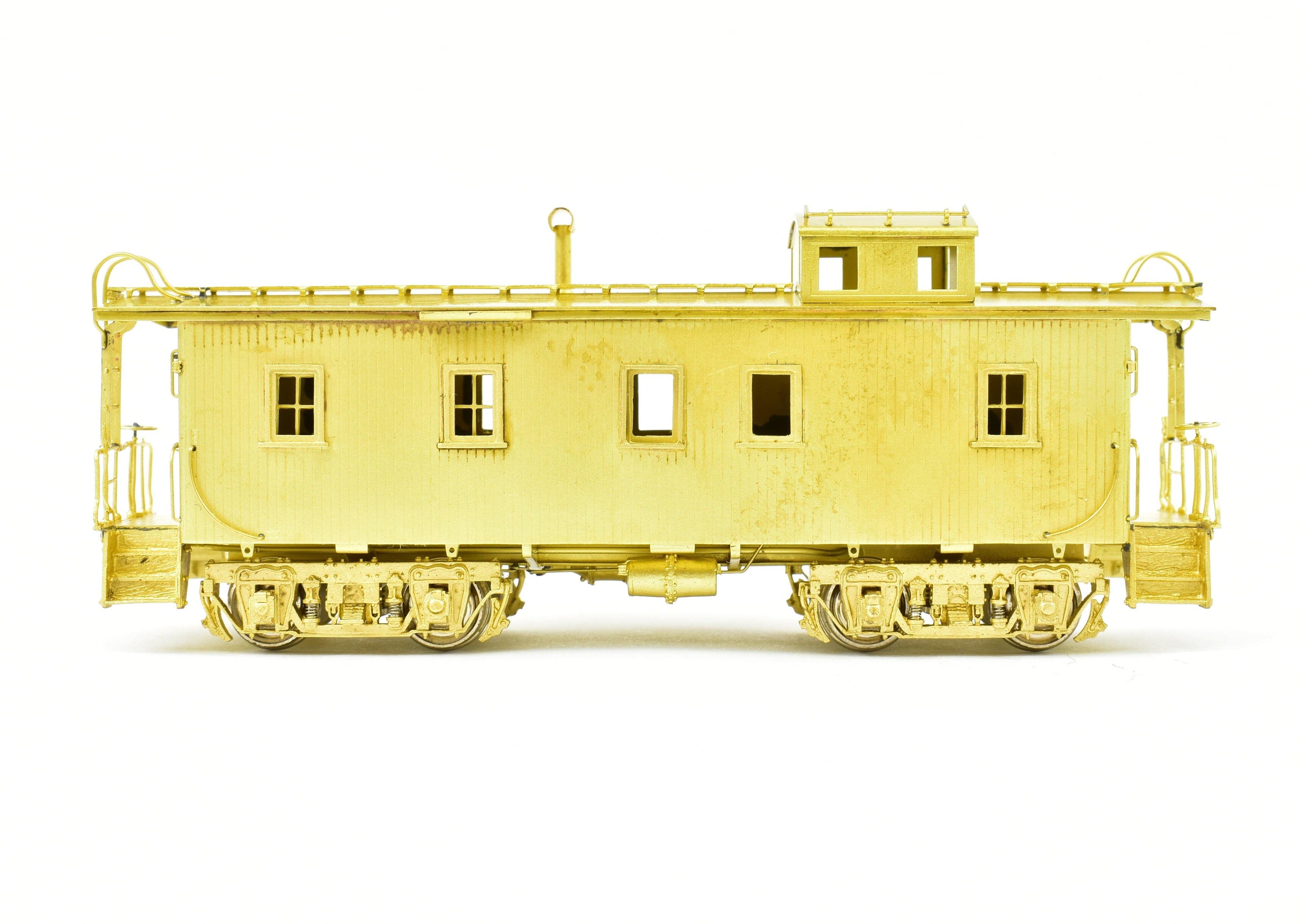 HO Brass OMI C&NW Wood Caboose End Windows Only, Minor Box Wear