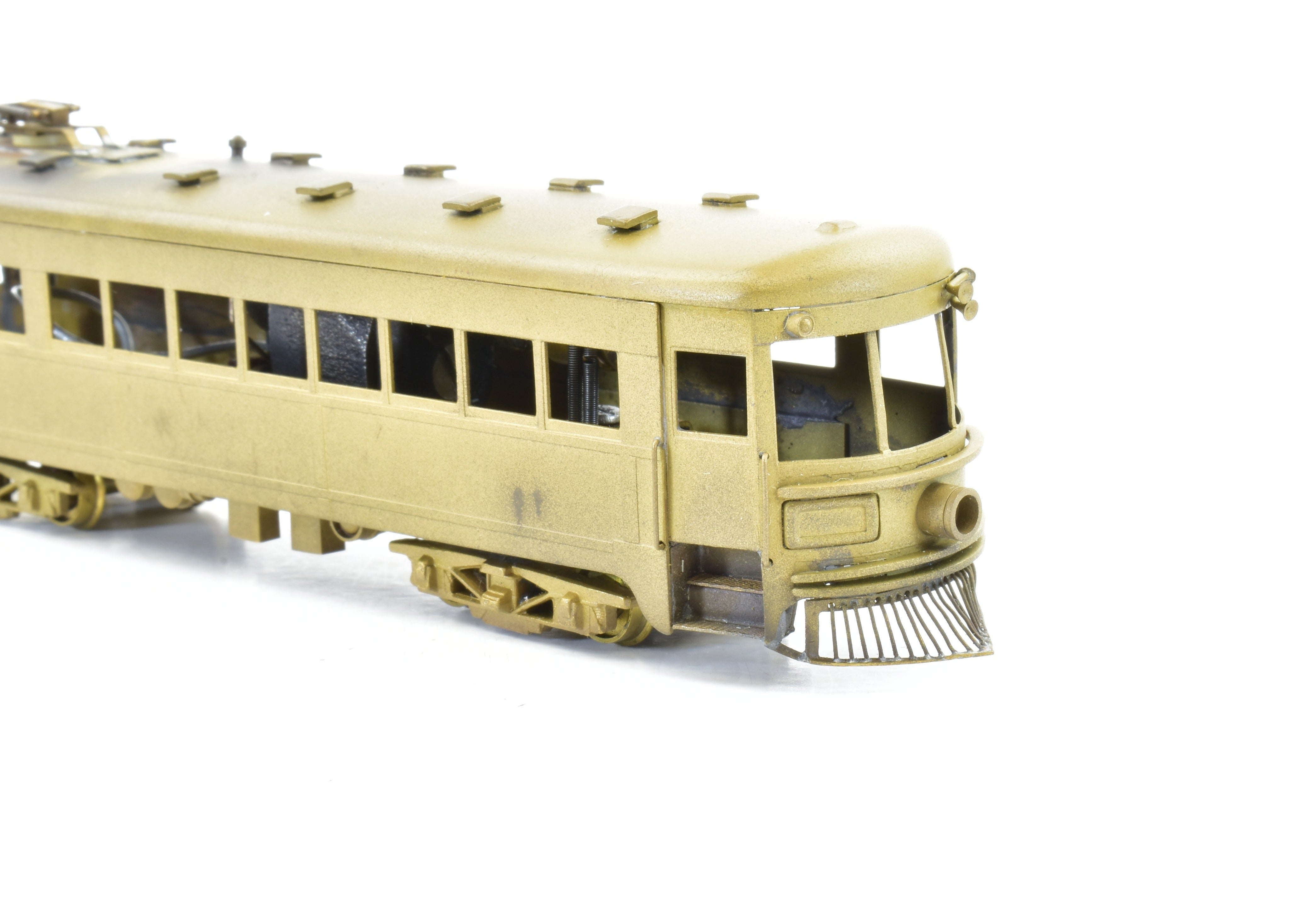Collectible HO Scale Brass Hallmark Models Cincinnati & Lake Erie (C&LE) Trolley Car - The Red Devil