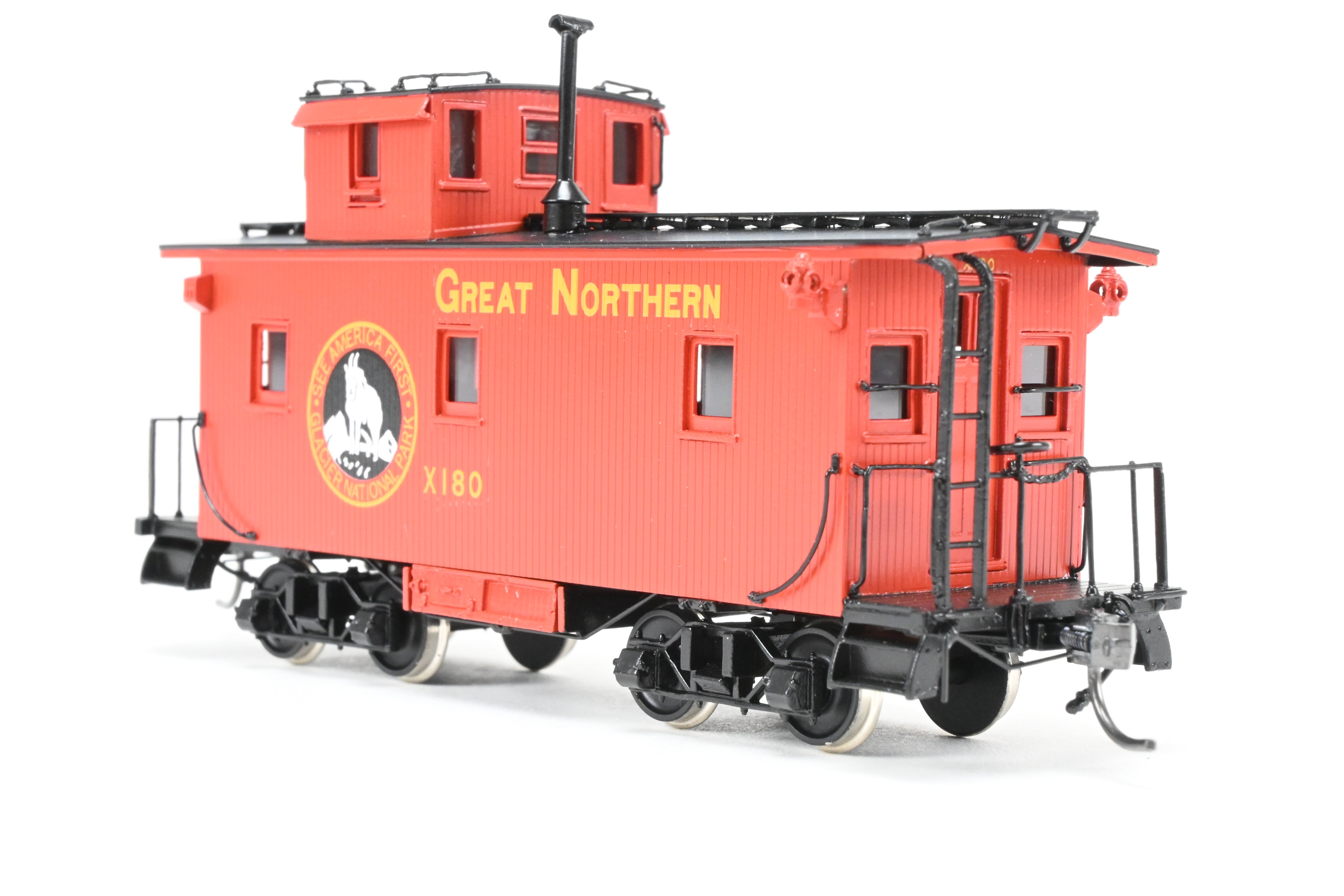 2014 HO Brass North Bank Line 25' Truss Rod Caboose GN X180