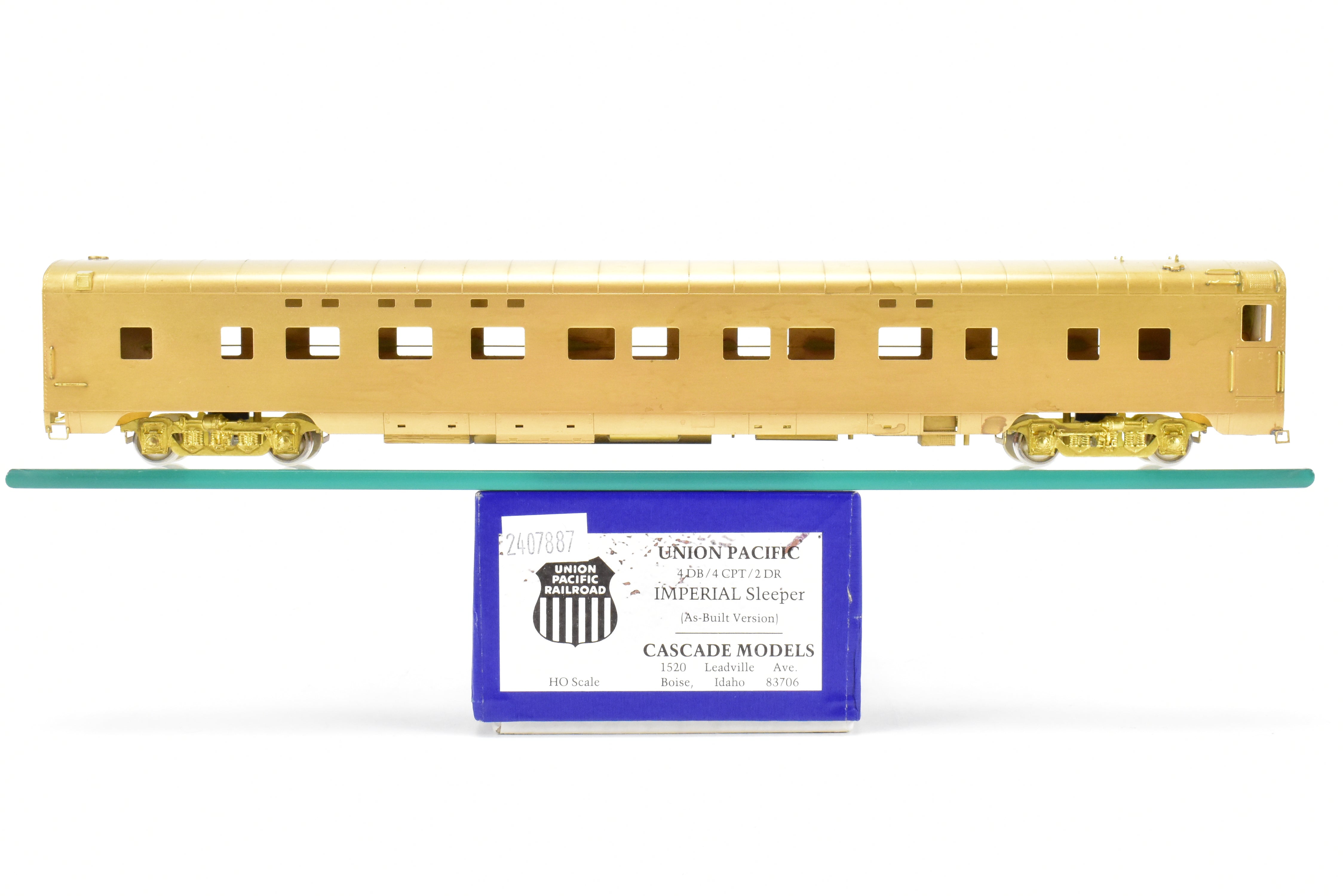 HO Scale Brass Cascade Models Union Pacific (UP) Imperial Series 4-4-2 Sleeper Model in As-Built Condition