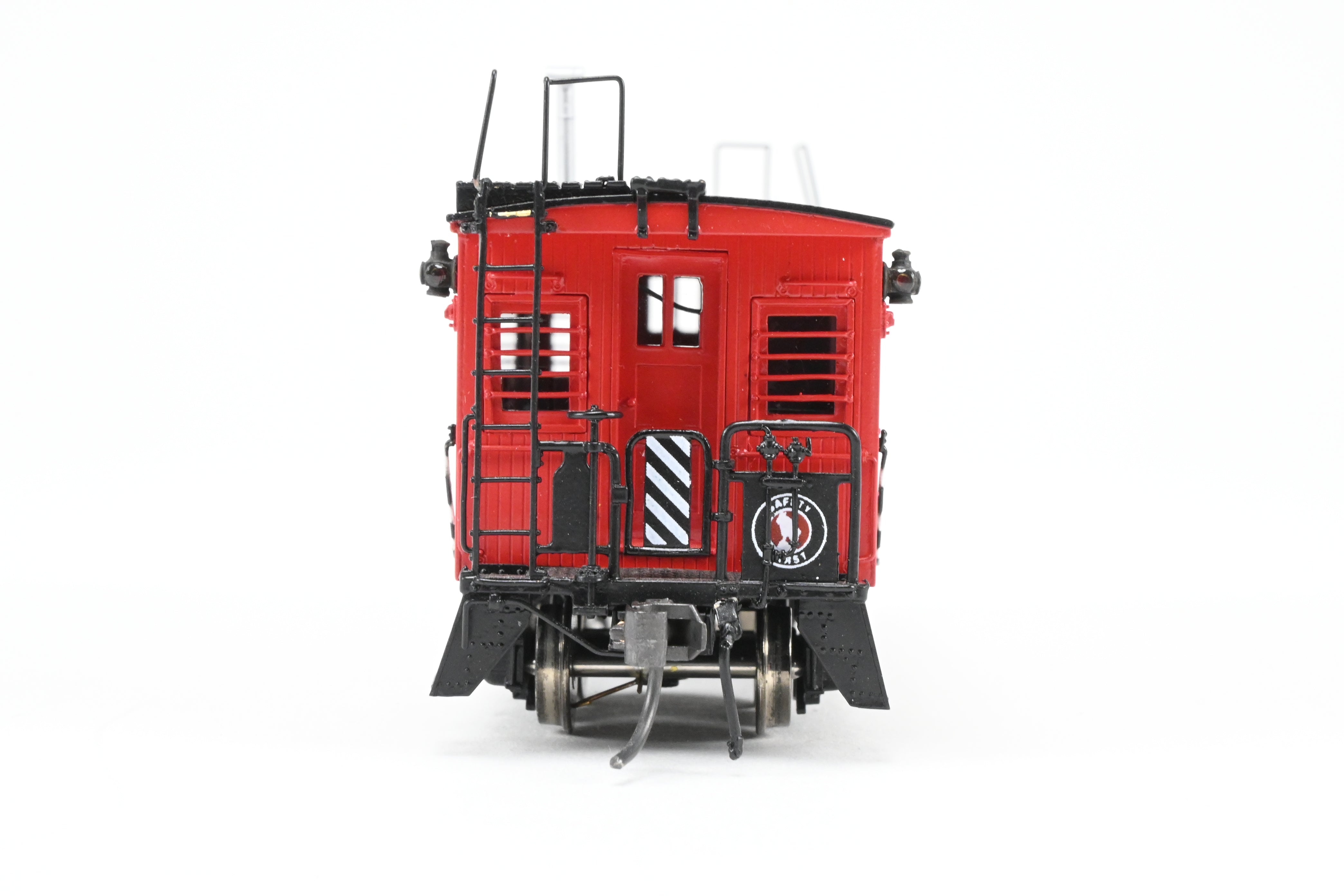 HO Scale Brass Converted Caboose - Challenger Imports Great Northern X523, 25-Foot Wood Caboose, Later Version with Added Marker Lights and Wrong Packaging