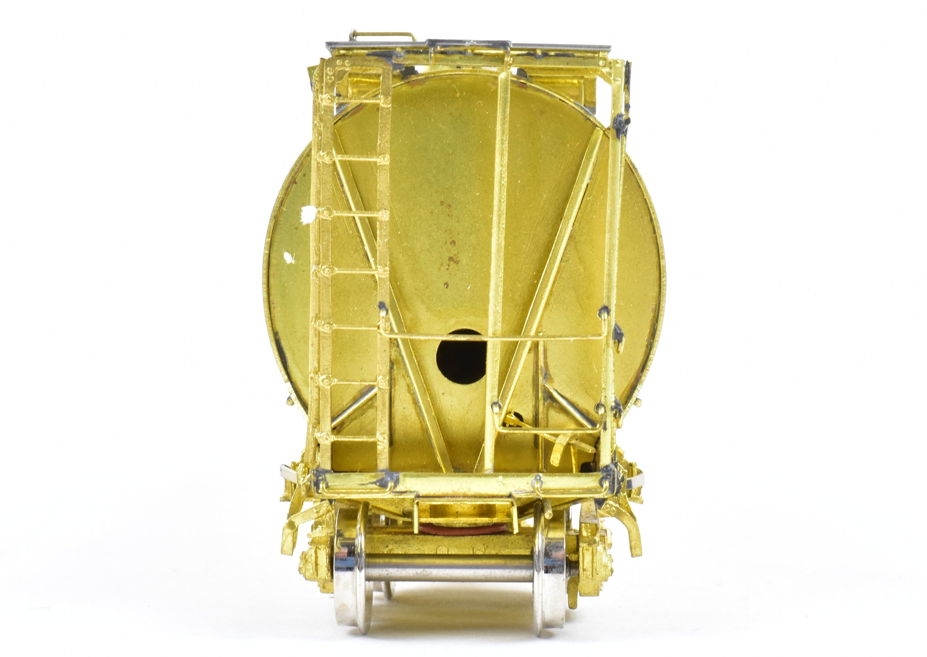 HO Scale Brass Model Train - OMI (Overland Models, Inc.) CB&Q - Burlington Route ACF Cylindrical Covered Hopper for Model Railroad Enthusiasts