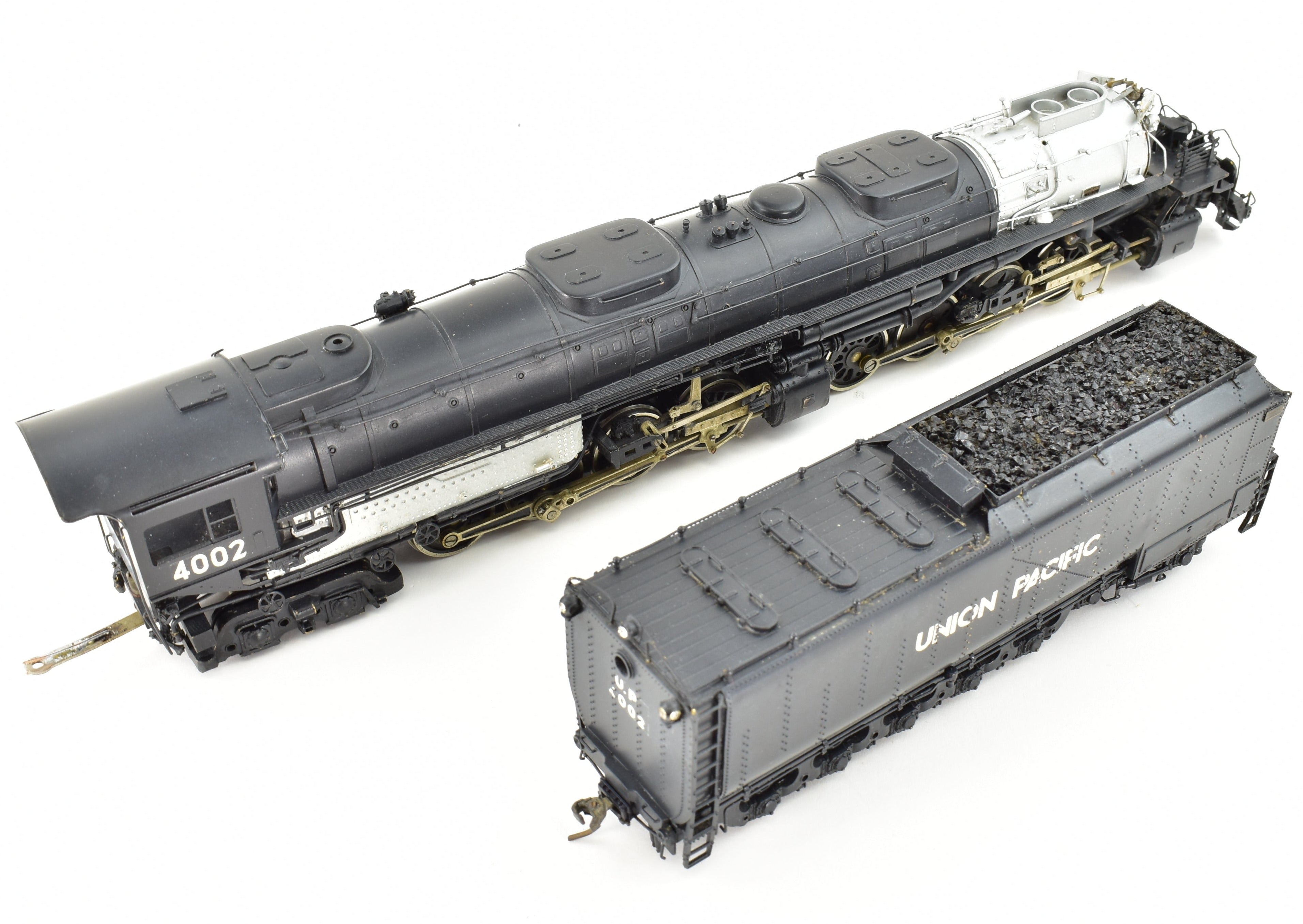 Collectible HO Scale Brass Model Train - PFM Tenshodo Union Pacific 4-8-8-4 Big Boy Crown FP Locomotive No. 4002, Rare Hand-Built Signature Series from 1961