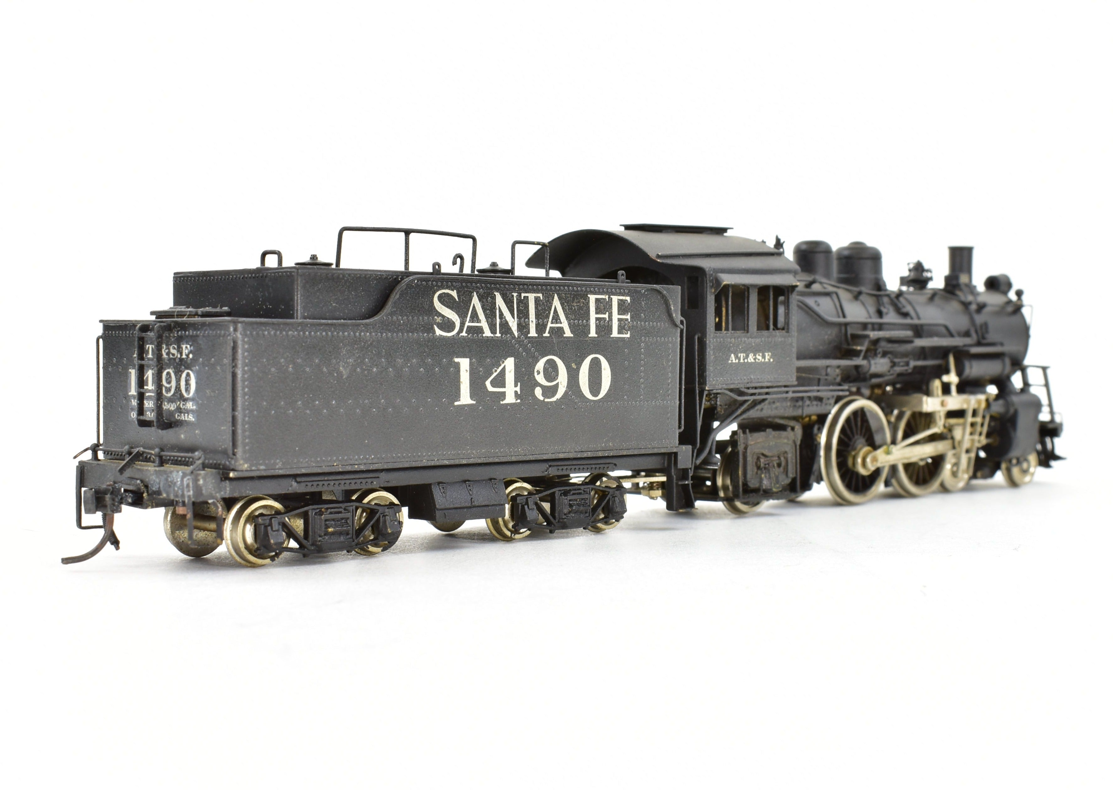 HO Brass Balboa ATSF Santa Fe 1480 Class 4-4-2 Atlantic Locomotive CP #1490