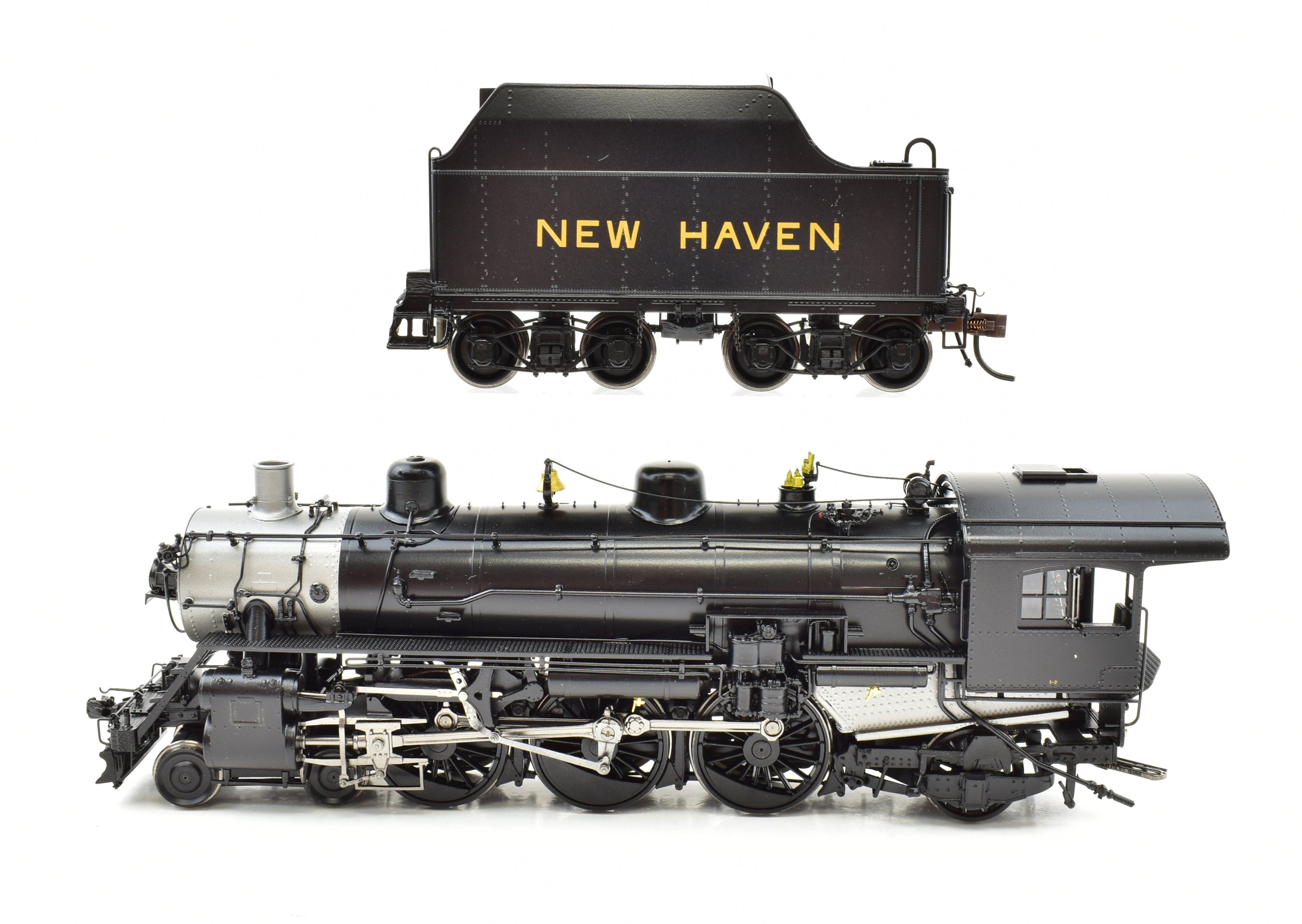 HO Scale Brass Crown Custom Imports NH - New Haven I-2 4-6-2 Pacific Locomotive with ATS on Pilot and Factory Painted Finish