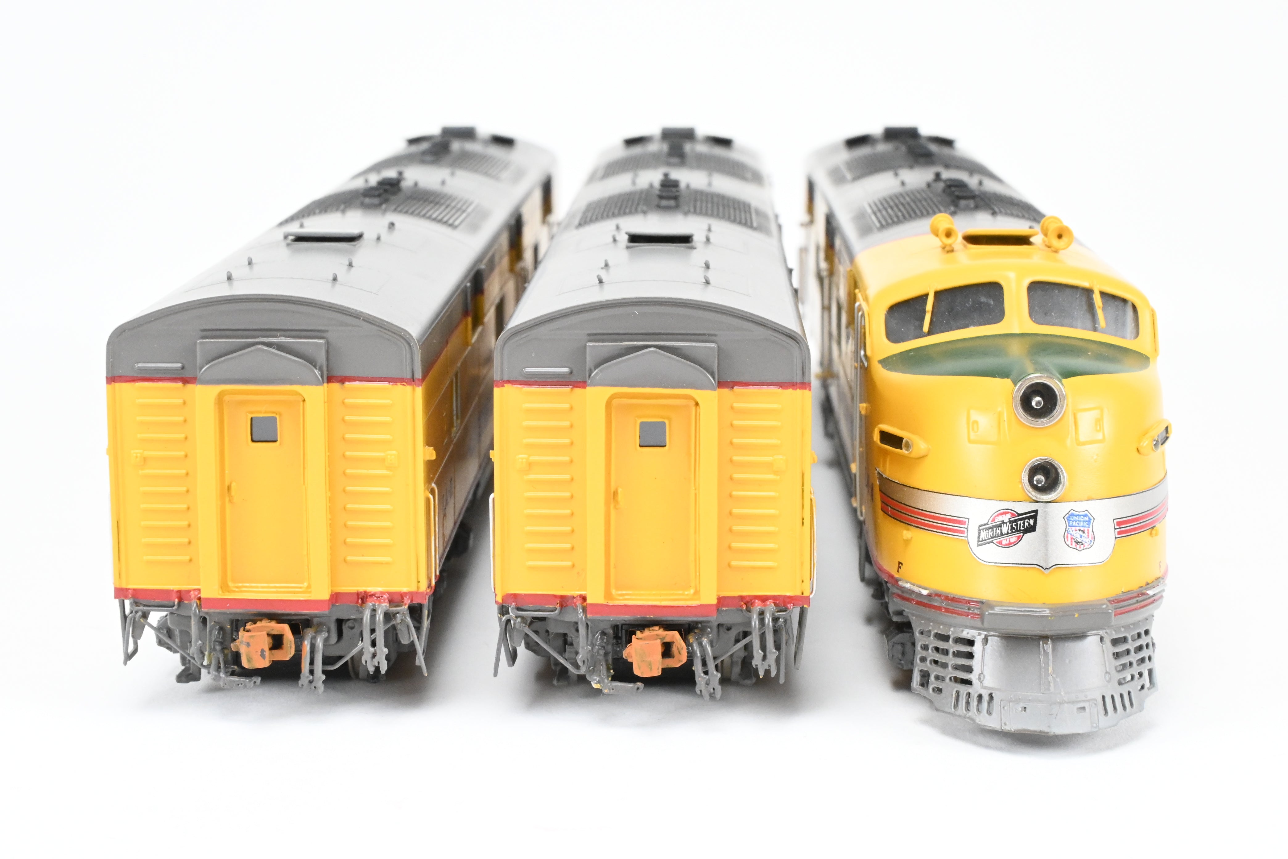 HO Scale Brass Diesel Locomotive Set - Challenger Imports Union Pacific City of Los Angeles EMD E6 A/B/B Set with Weathering Finishing