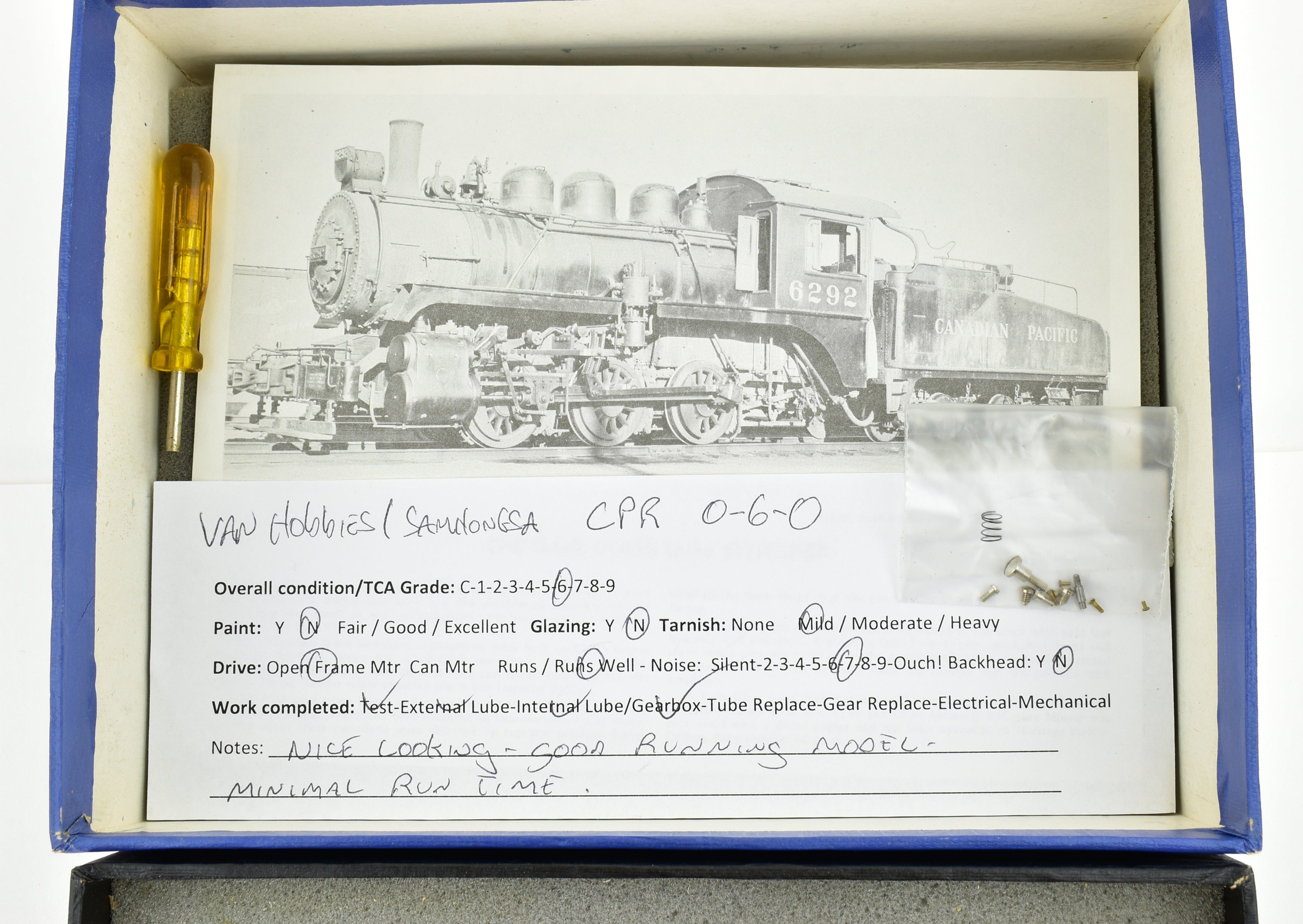 HO Scale Brass Model Train - Van Hobbies Canadian Pacific Railway 0-6-0 U-3e Switcher from CPR Collection