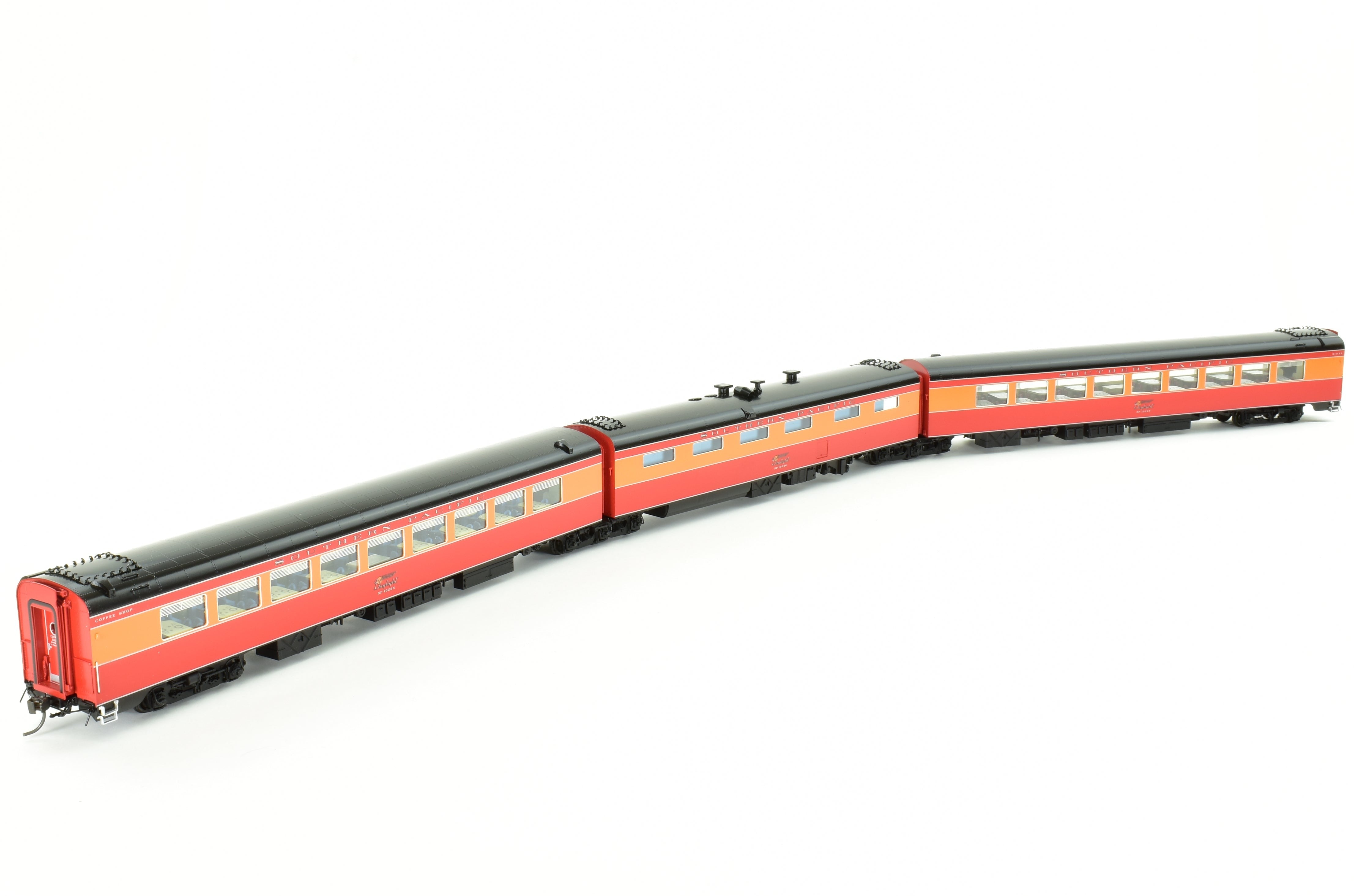 HO Scale Brass Model Train Consignment Set - Challenger Imports SP - Southern Pacific 1955 Shasta Daylight 10 - Car Train Set with FP
