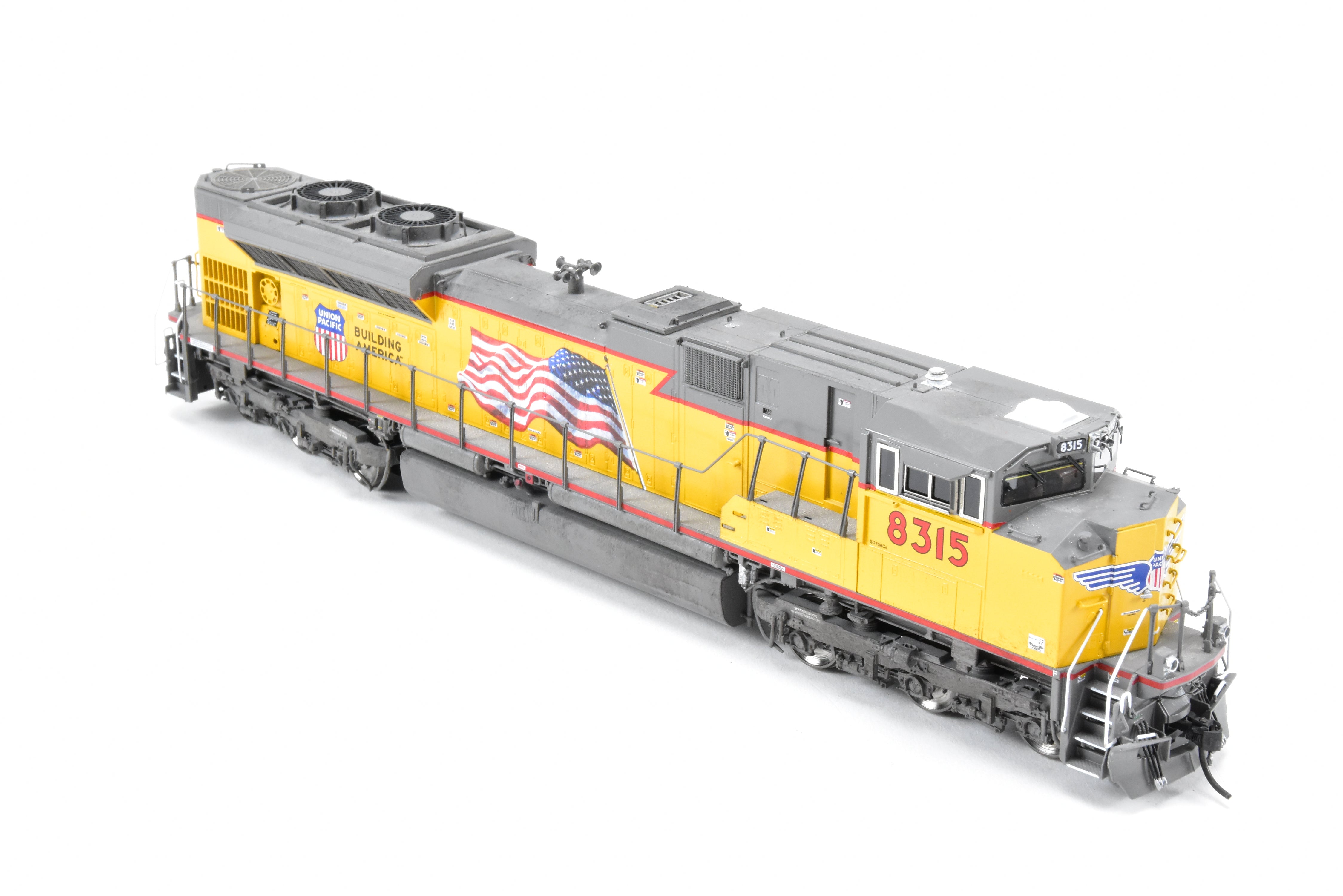 HO Brass OMI - Overland Models Inc Union Pacific EMD SD - 70ACe FP #8315 with Digitrax DCC & Light Weathering