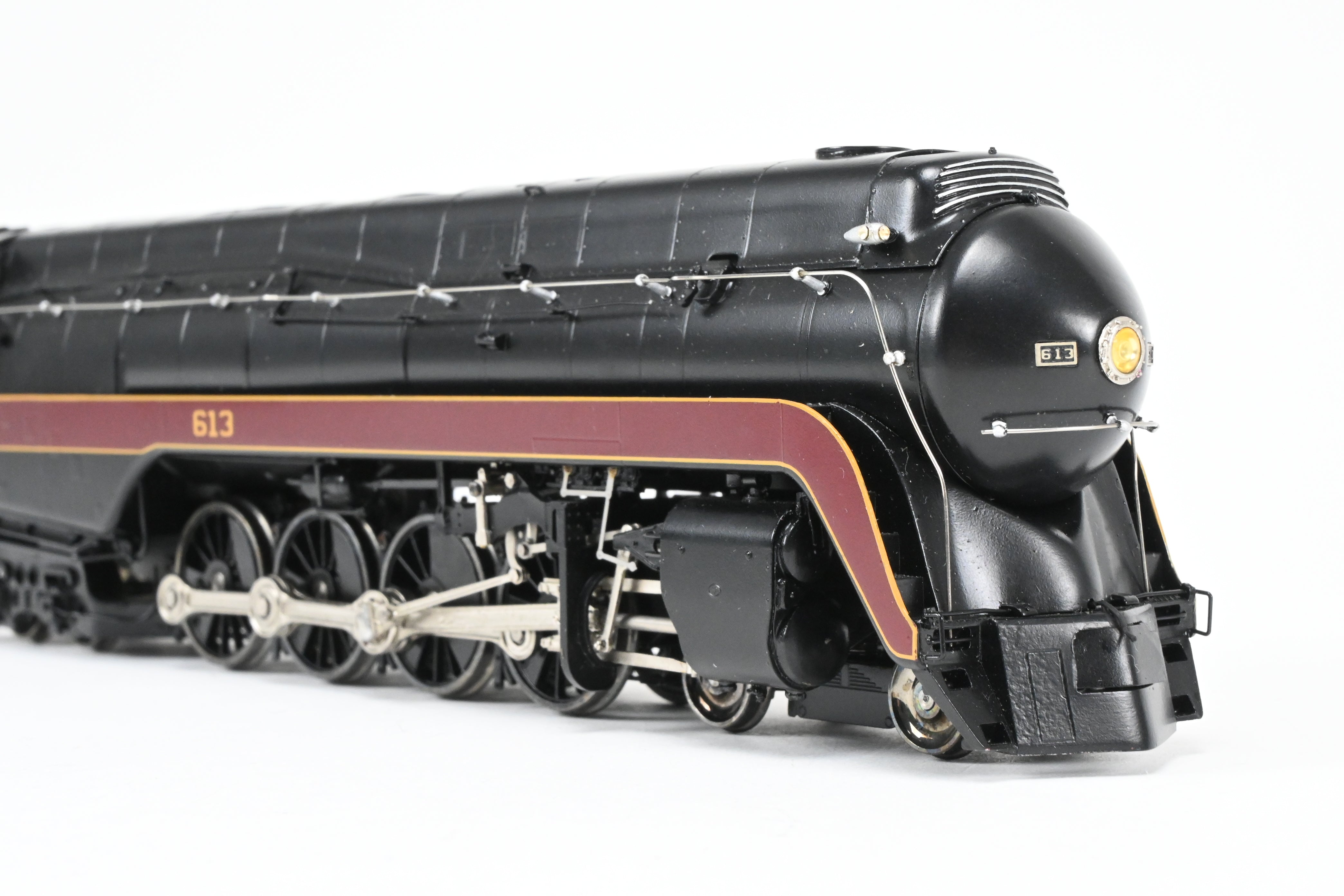 HO Scale Brass Steam Locomotive Model - Overland Models, Inc. Norfolk & Western Class “J” 4-8-4 Streamlined As Built, Factory-Painted FP #613