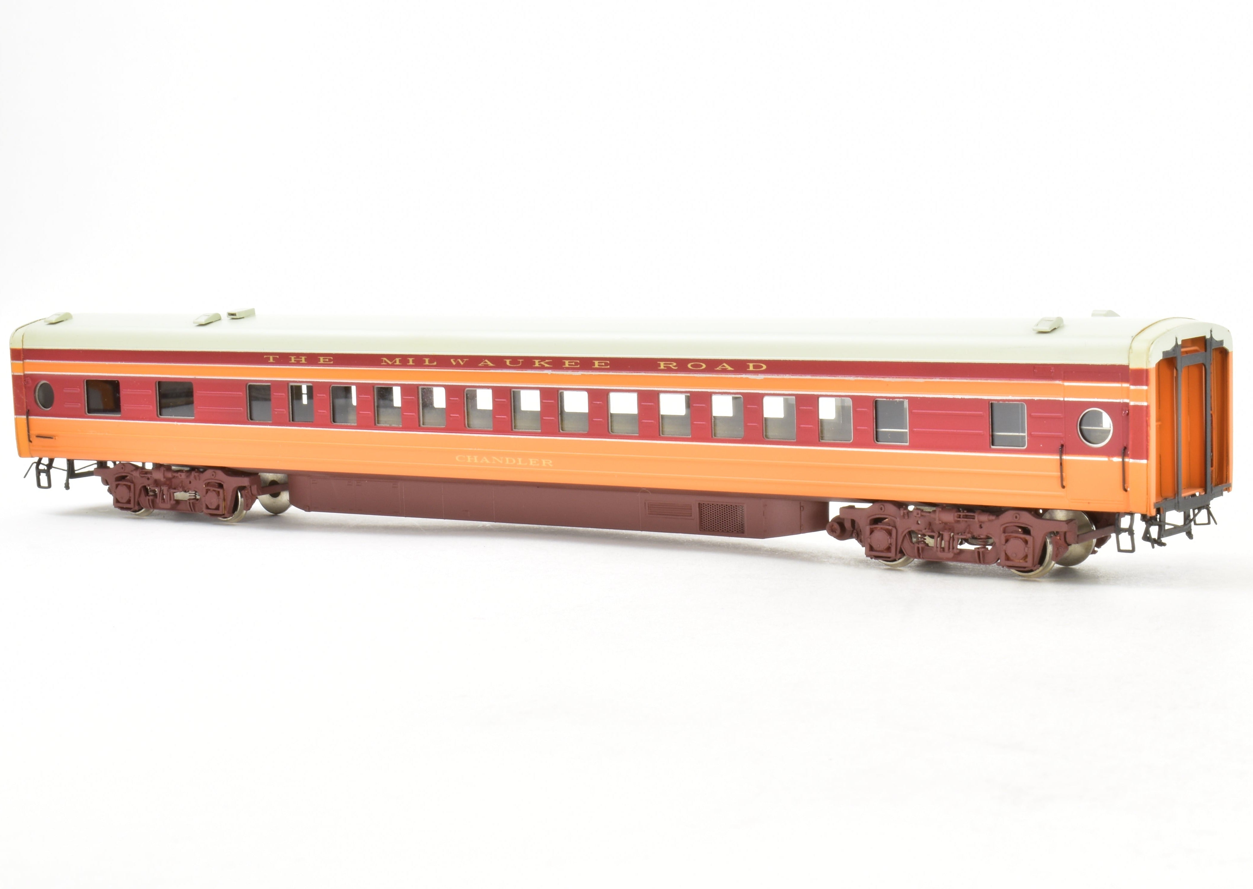 HO Scale Brass Model Train Set - Precision Scale Co. Milwaukee Road 1939 Hiawatha 9 - Car Factory - Painted Set