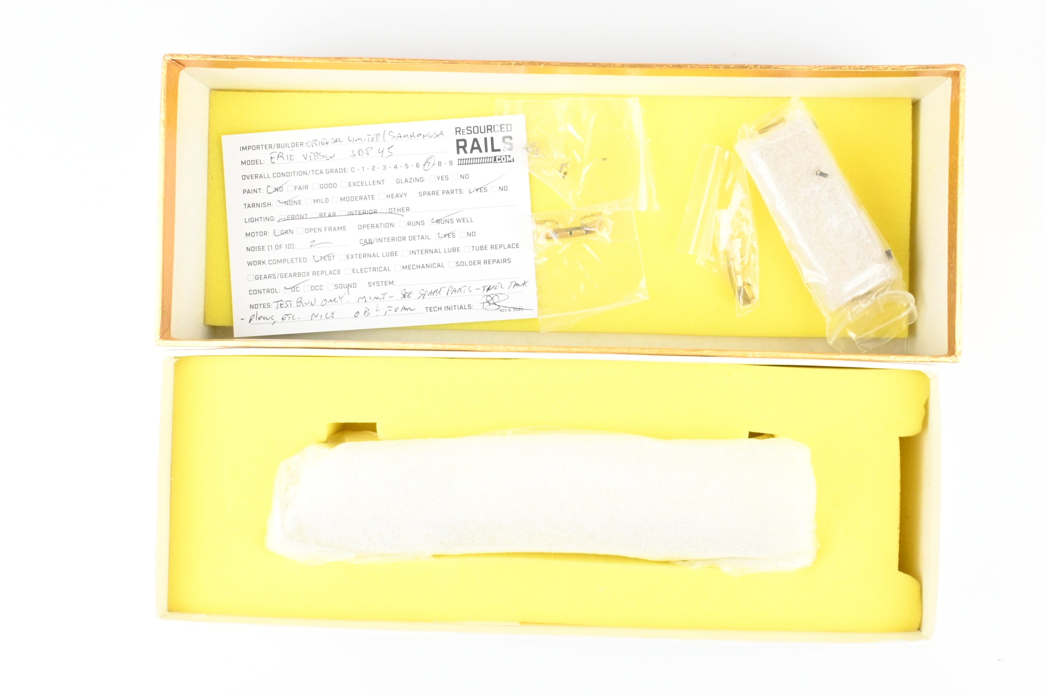 HO Scale Brass Oriental Limited EMD SDP45 3600 HP Erie Version Model