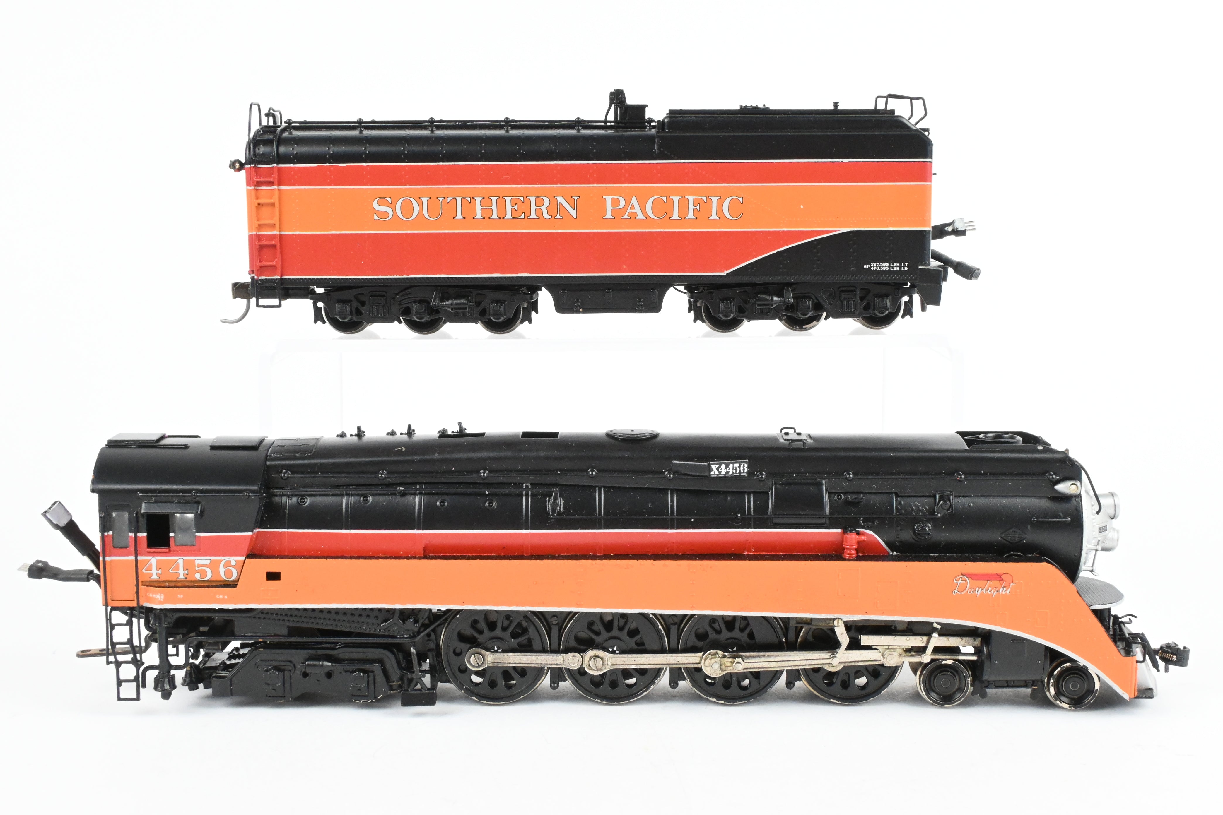 HO Scale Brass Model Train by Westside Model Co., Representing Southern Pacific Class GS - 4 4 - 8 - 4 Locomotive, Factory Painted in Daylight Scheme with #4456, Equipped with Tsunami2 DCC and Sound System