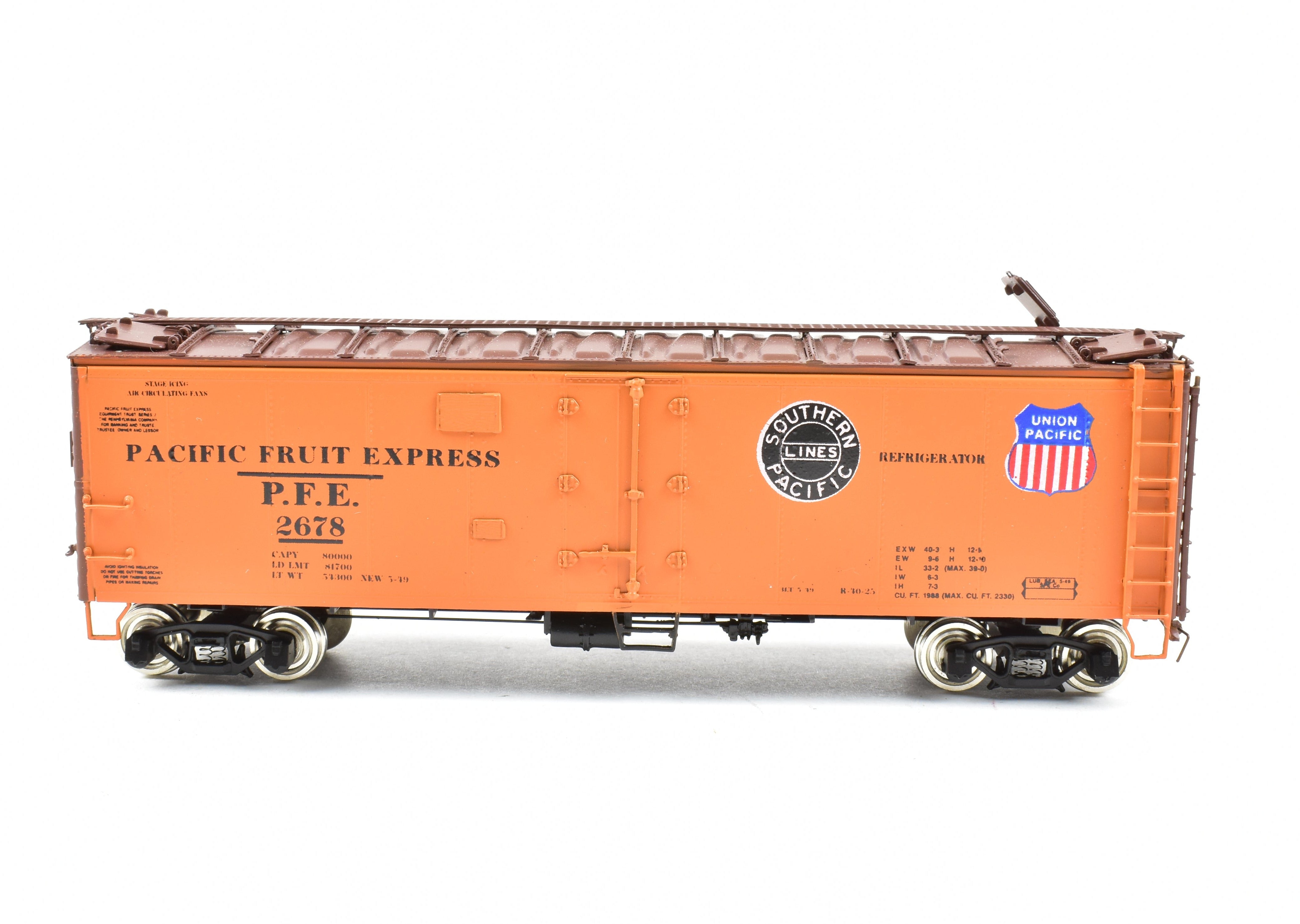 HO Scale Brass CIL Challenger Imports PFE R-40-26 Refrigerator Car #2678
