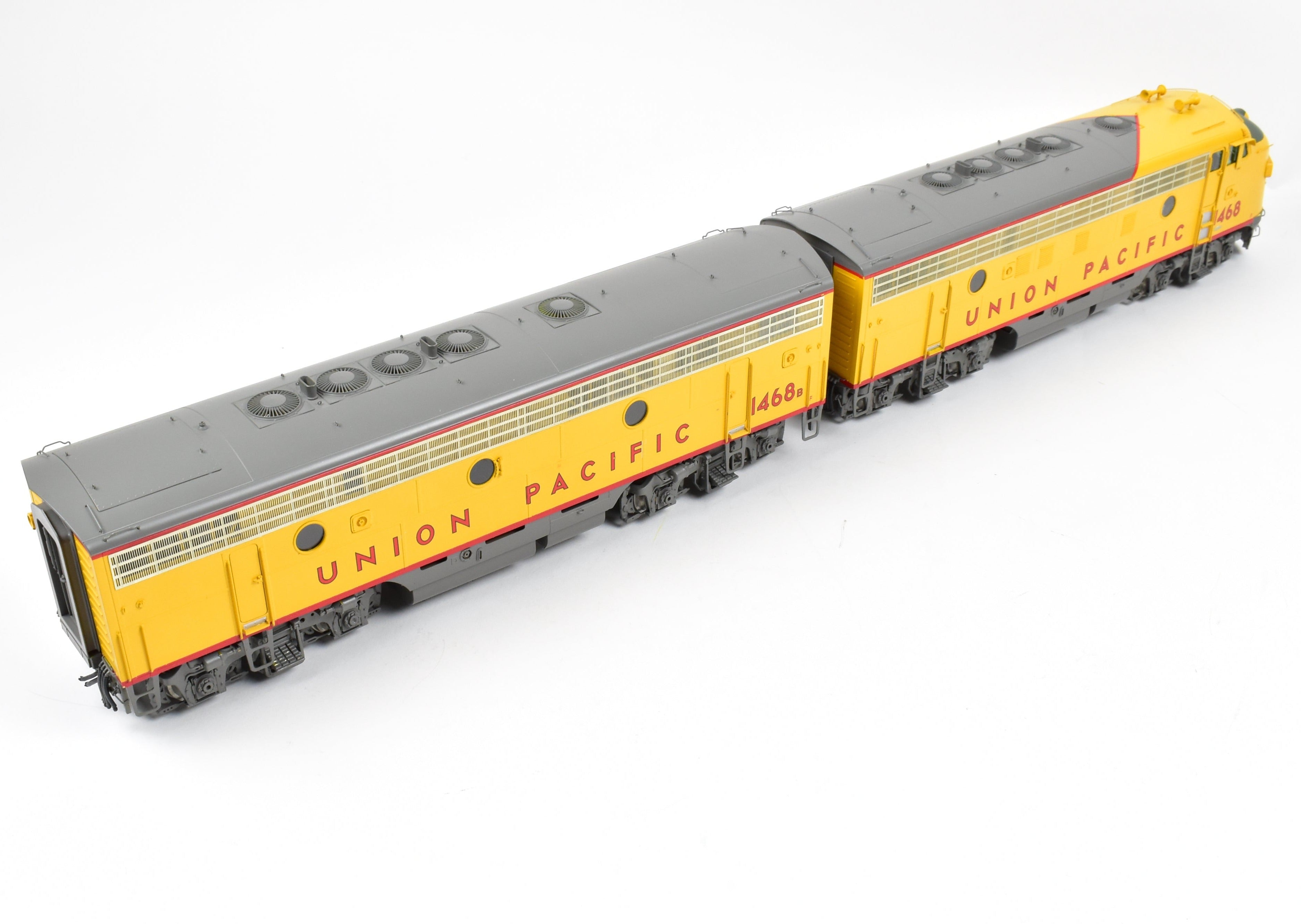 O Scale Model Train - Brass Key Imports Union Pacific EMD F - 7A/B Set, Factory - Painted Second Set with Unit Numbers 1468 & 1468B