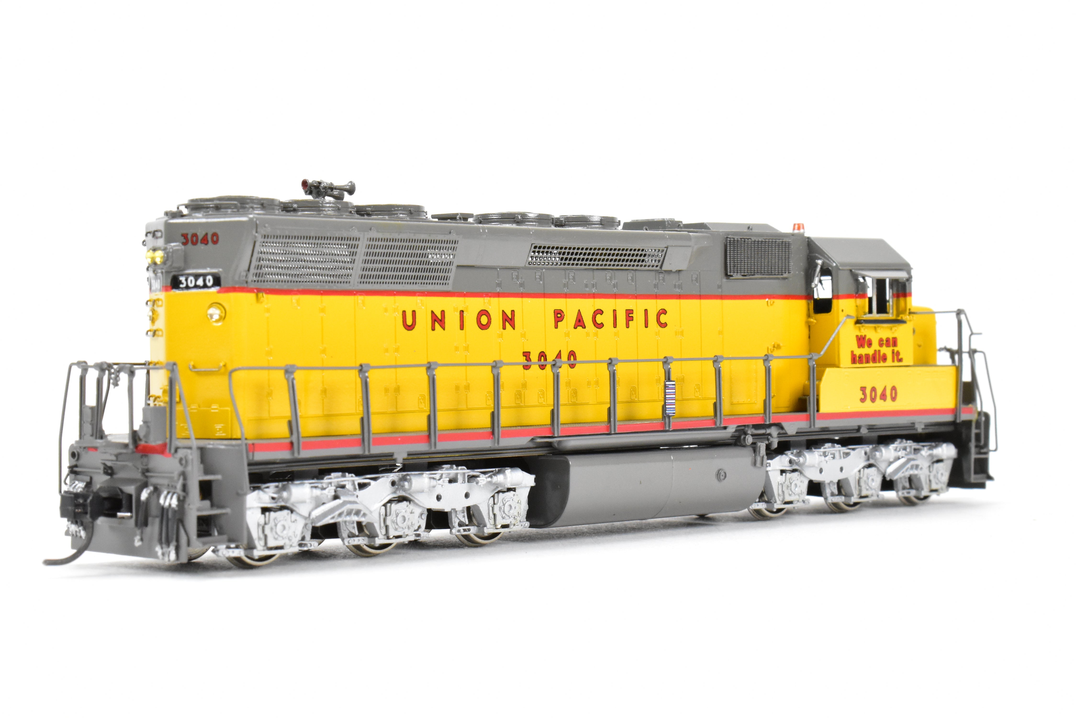 HO Scale Brass Model Train - Overland Models Inc. Union Pacific EMD SD40X Locomotives Nos. 3040 - 3045 with Flared Radiators, Featuring CP #3040