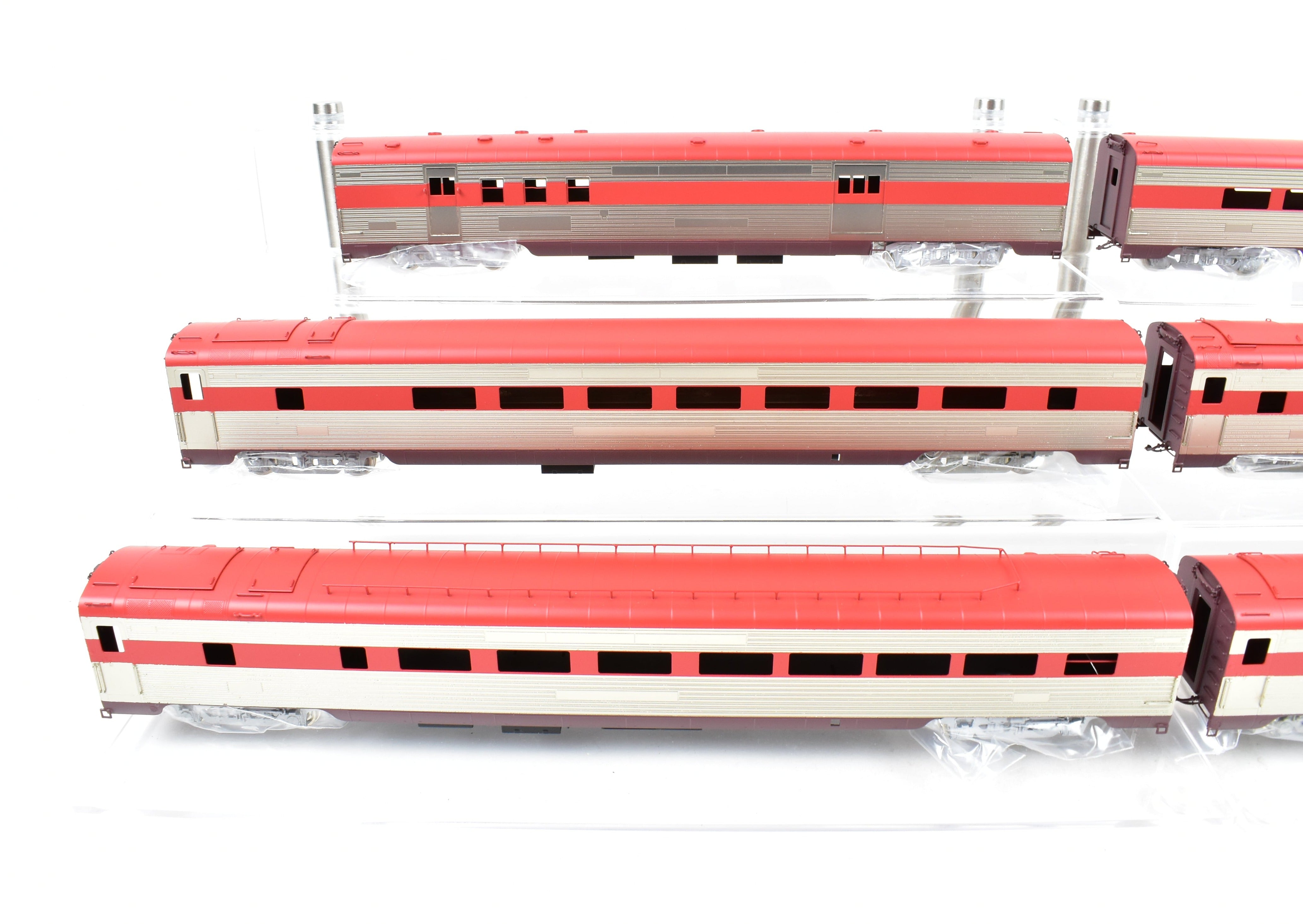 HO Scale Brass Hallmark Models Specialized SLSF - Frisco and MKT - Missouri Kansas Texas Katy Texas Special 6-Car Set with FP Locomotive Model