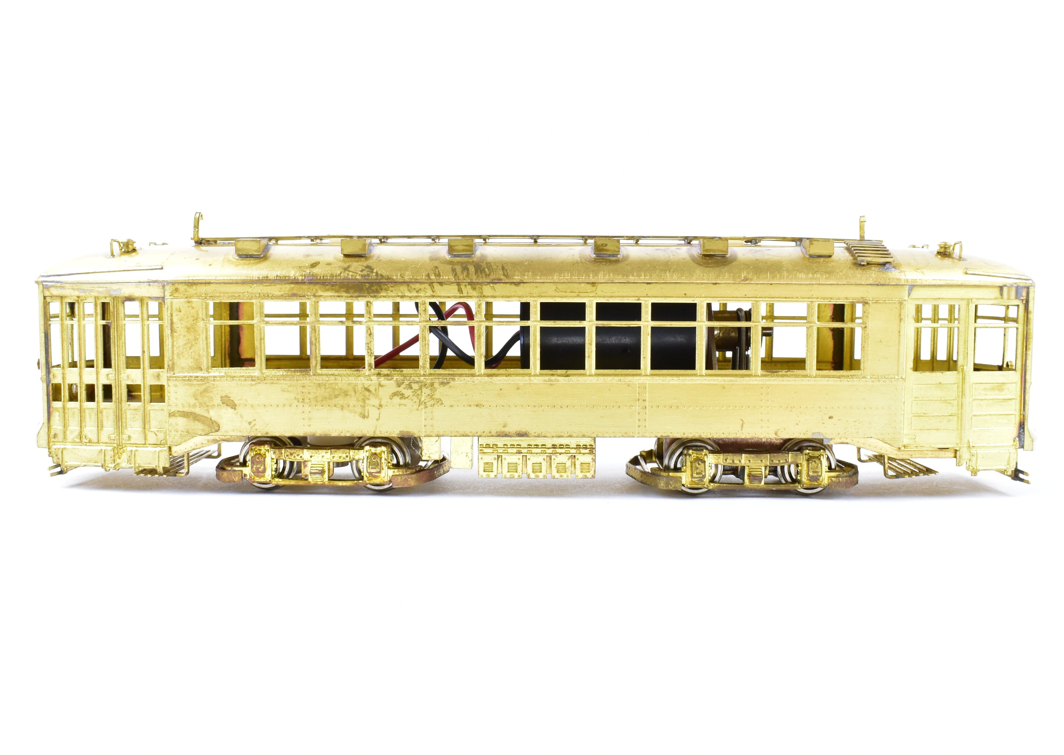 HO Scale Brass Fairfield Traction Models 345-2 CSL - Chicago Surface Lines Two-Man City Trolley Model