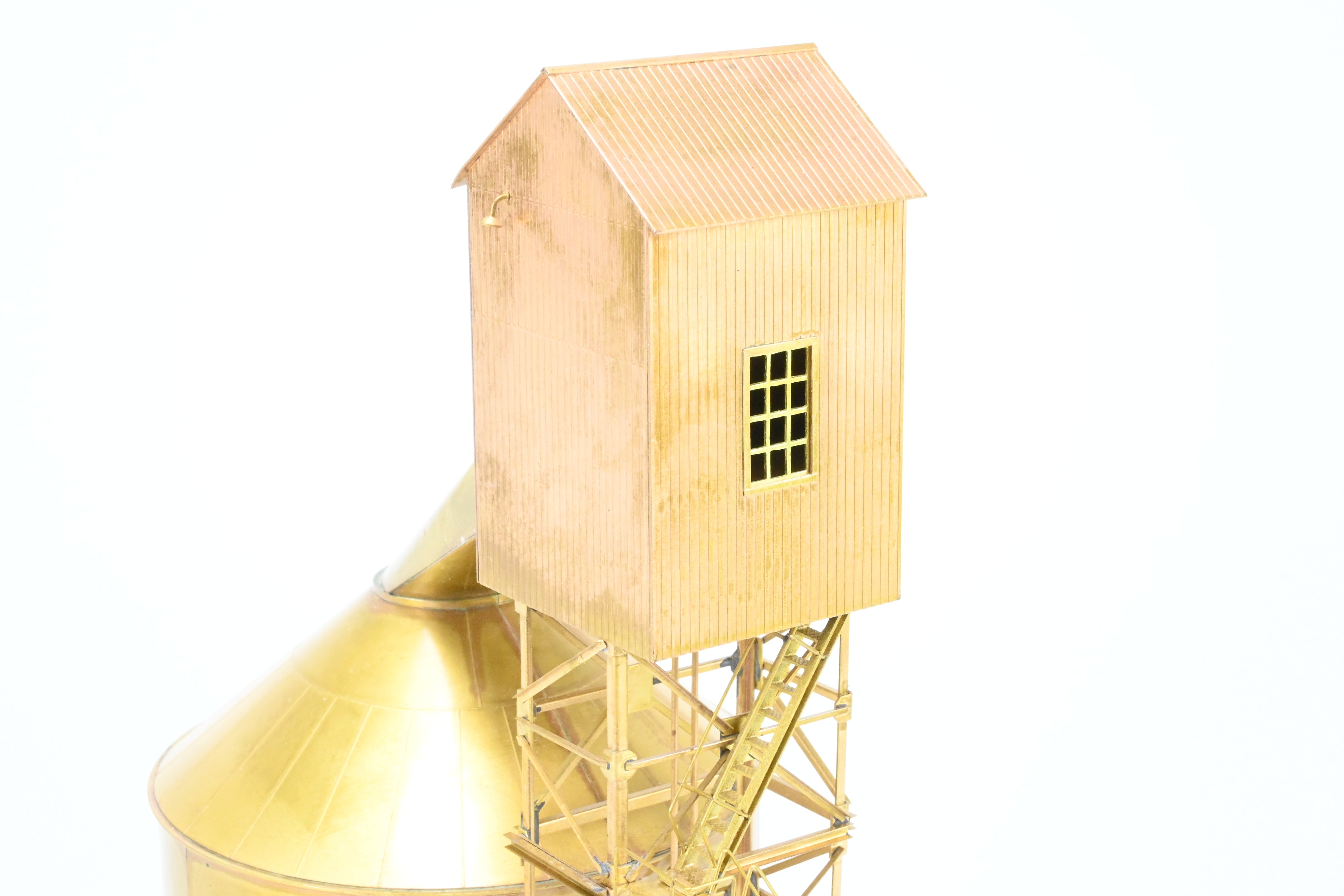 HO Scale Brass Model - Overland Models, Inc. Ogle Steel Type Coaling Tower from 1998 Production Run for Various Midwest and East Roads