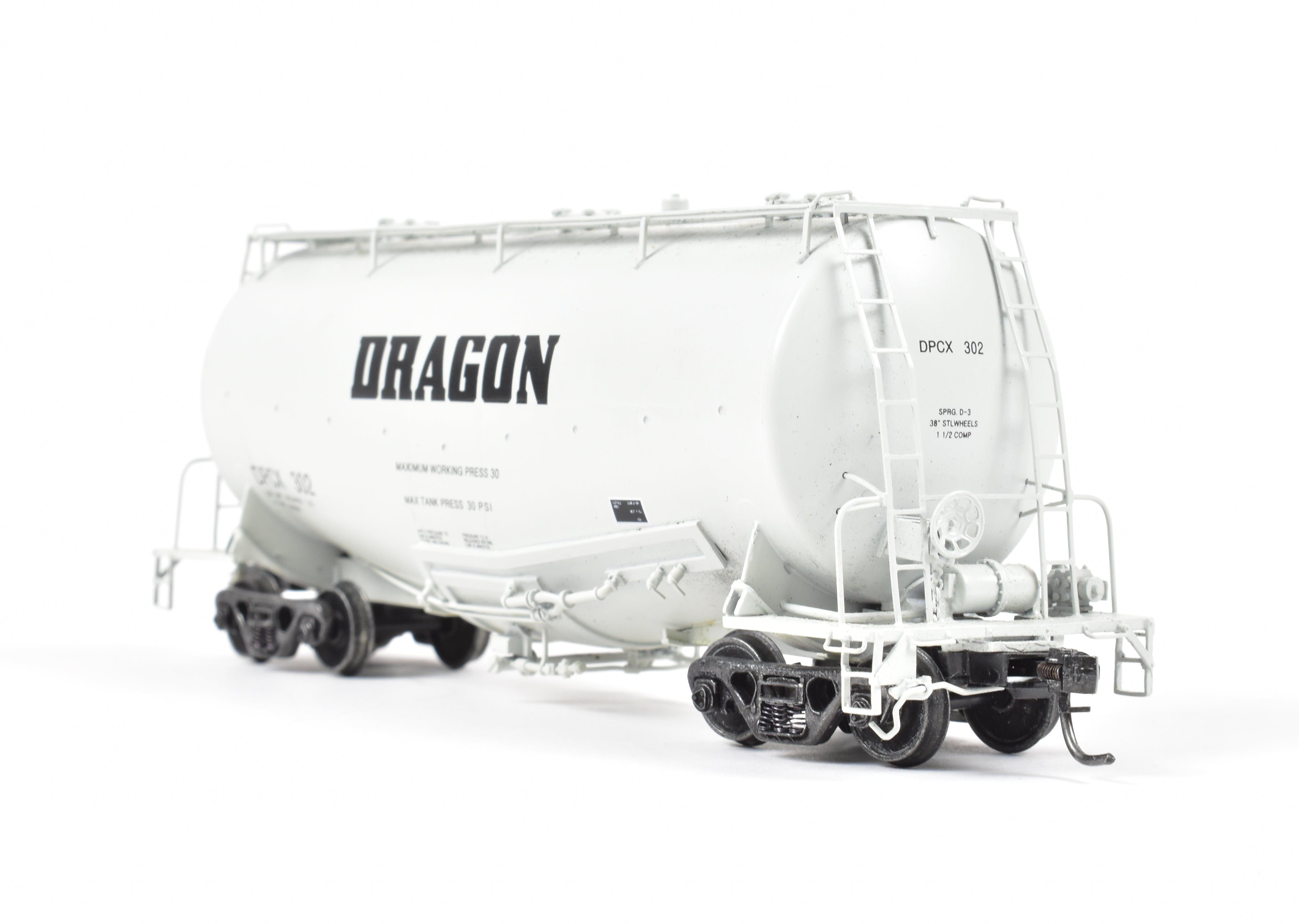 HO Scale Brass Construction Railway Classics GATX Pressure Slide Whale Belly Cement Hopper Model of Various Roads by FP Dragon Products DPCX 302