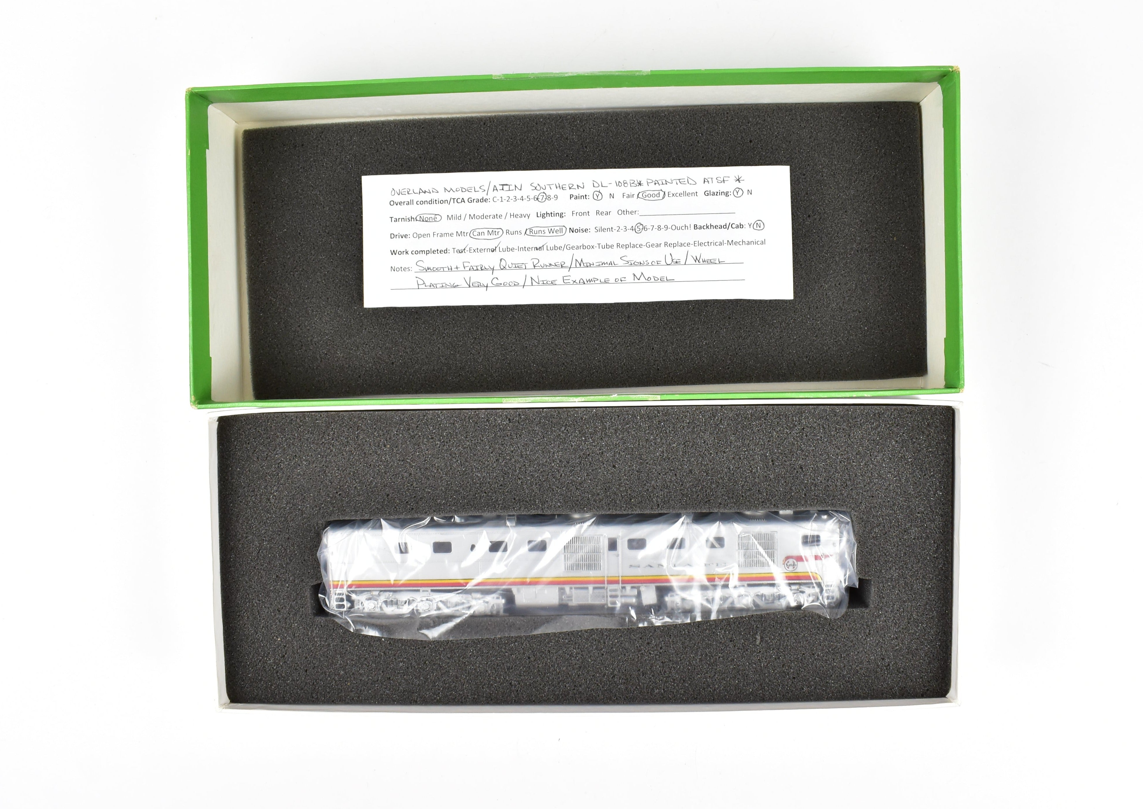 HO Scale Brass Model Train - Overland Models Inc. AT&SF Santa Fe ALCO DL - 108B DP6400A/01 Class CP Locomotive