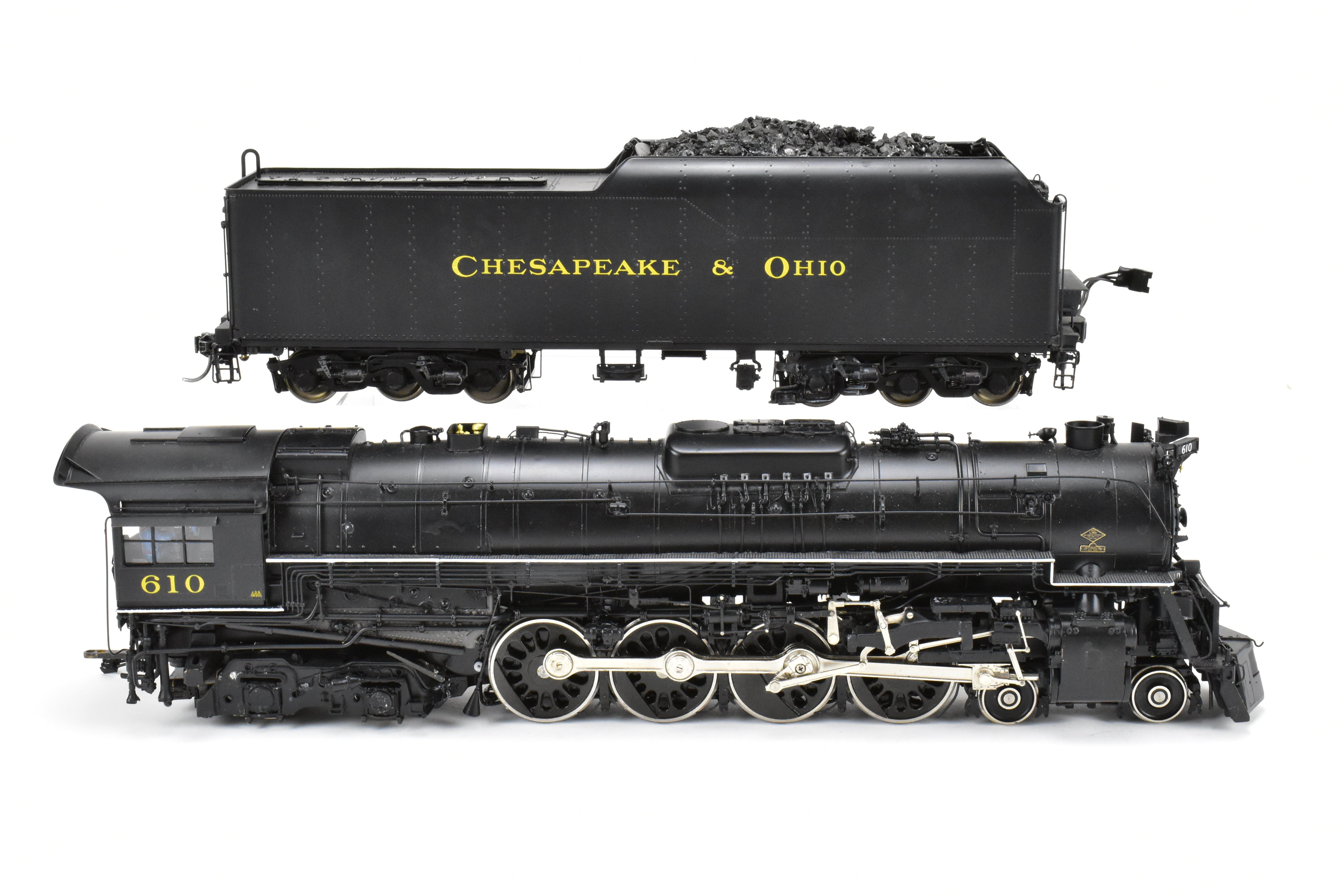 O Scale Brass Precision Scale Co. C&O J-3a 4-8-4 Greenbrier 2-Rail FP #610 As-Is