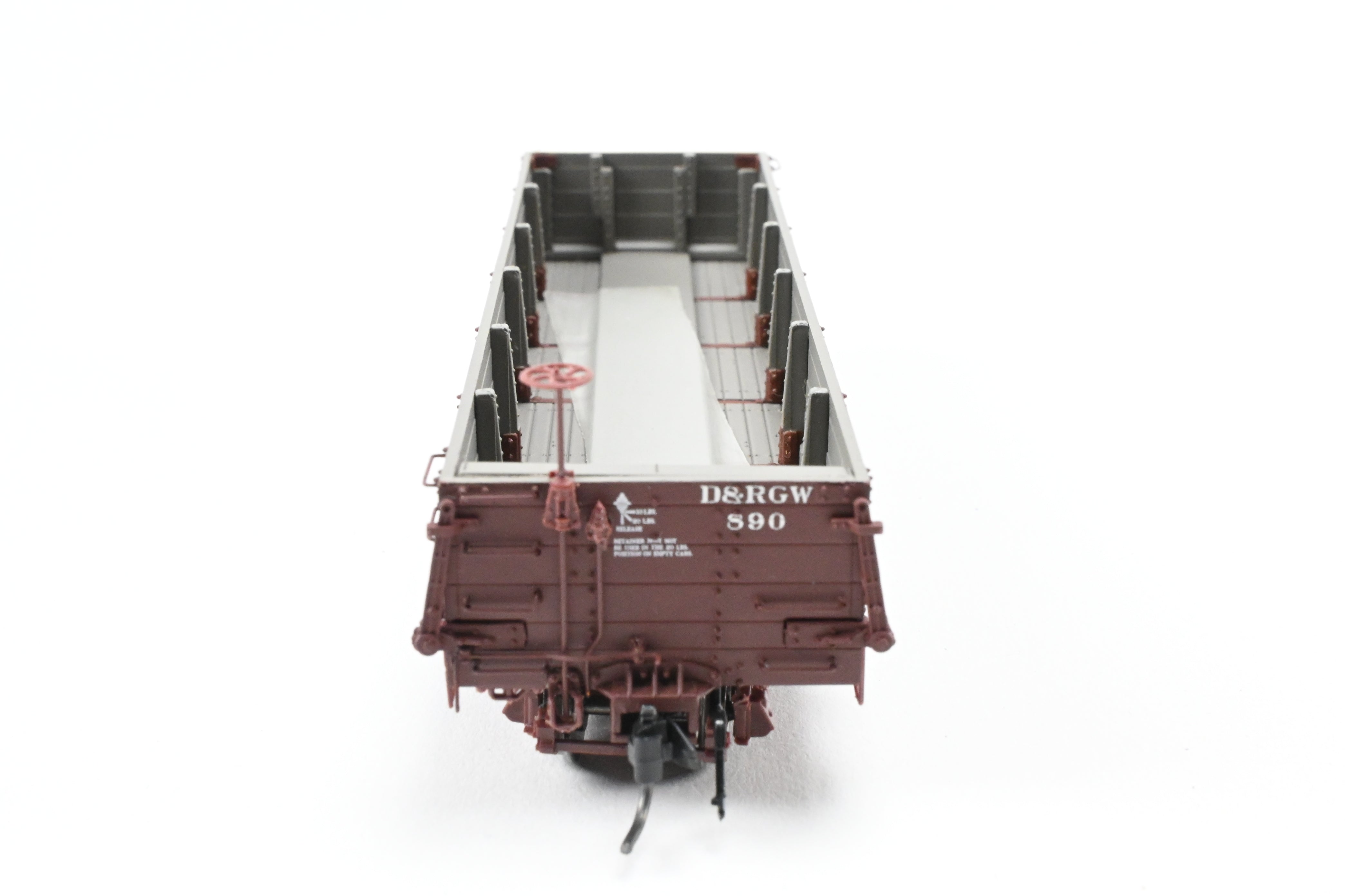 HOn3 Scale Blackstone Models D&RGW - Denver & Rio Grande Western Flying Grande No. 890 Drop Bottom Gondola Model Train