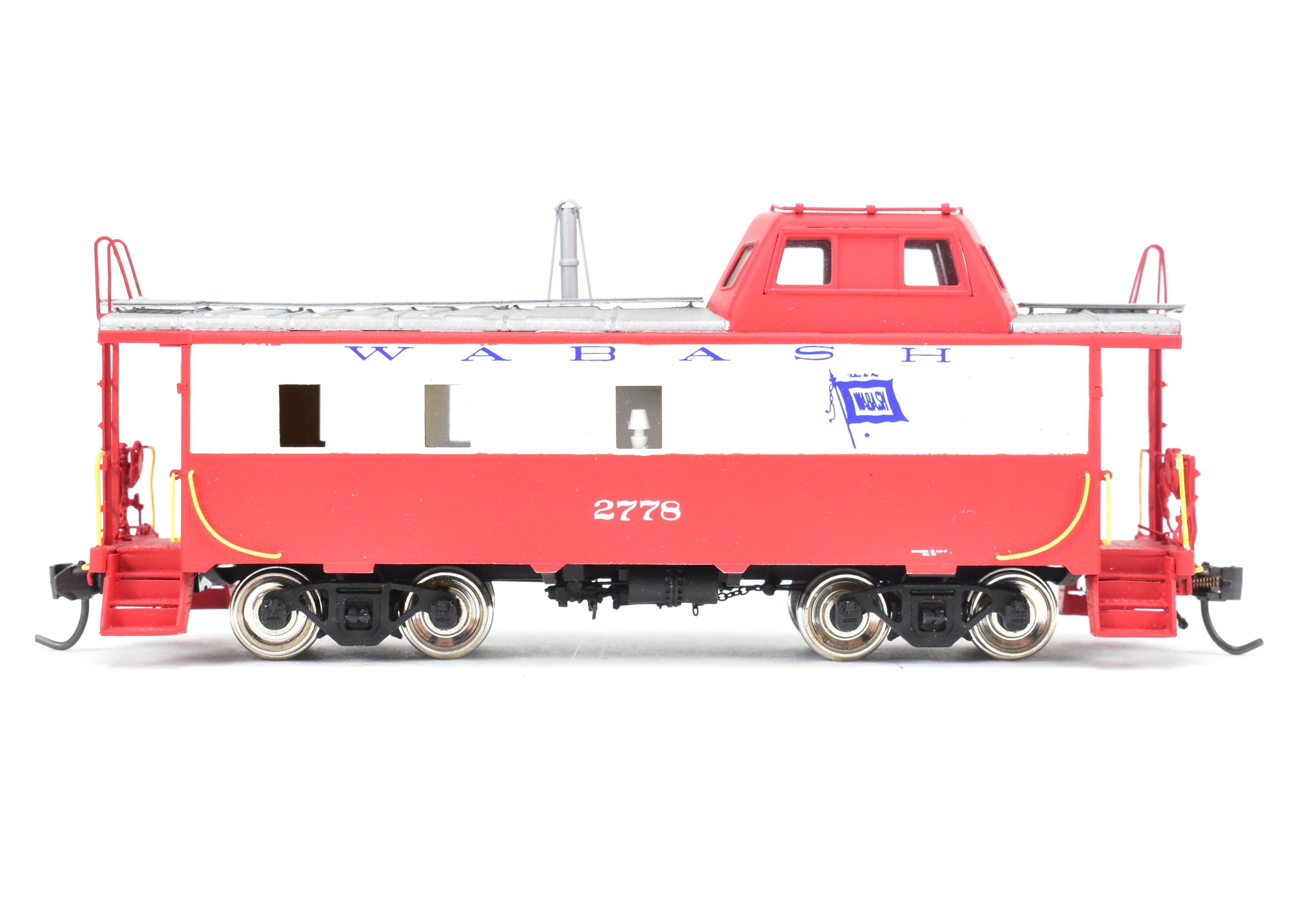 HO Scale Brass Model - Overland Models, Inc. (OMI) Wabash Streamlined Cupola Caboose Pro - Painted with Road Number 2778