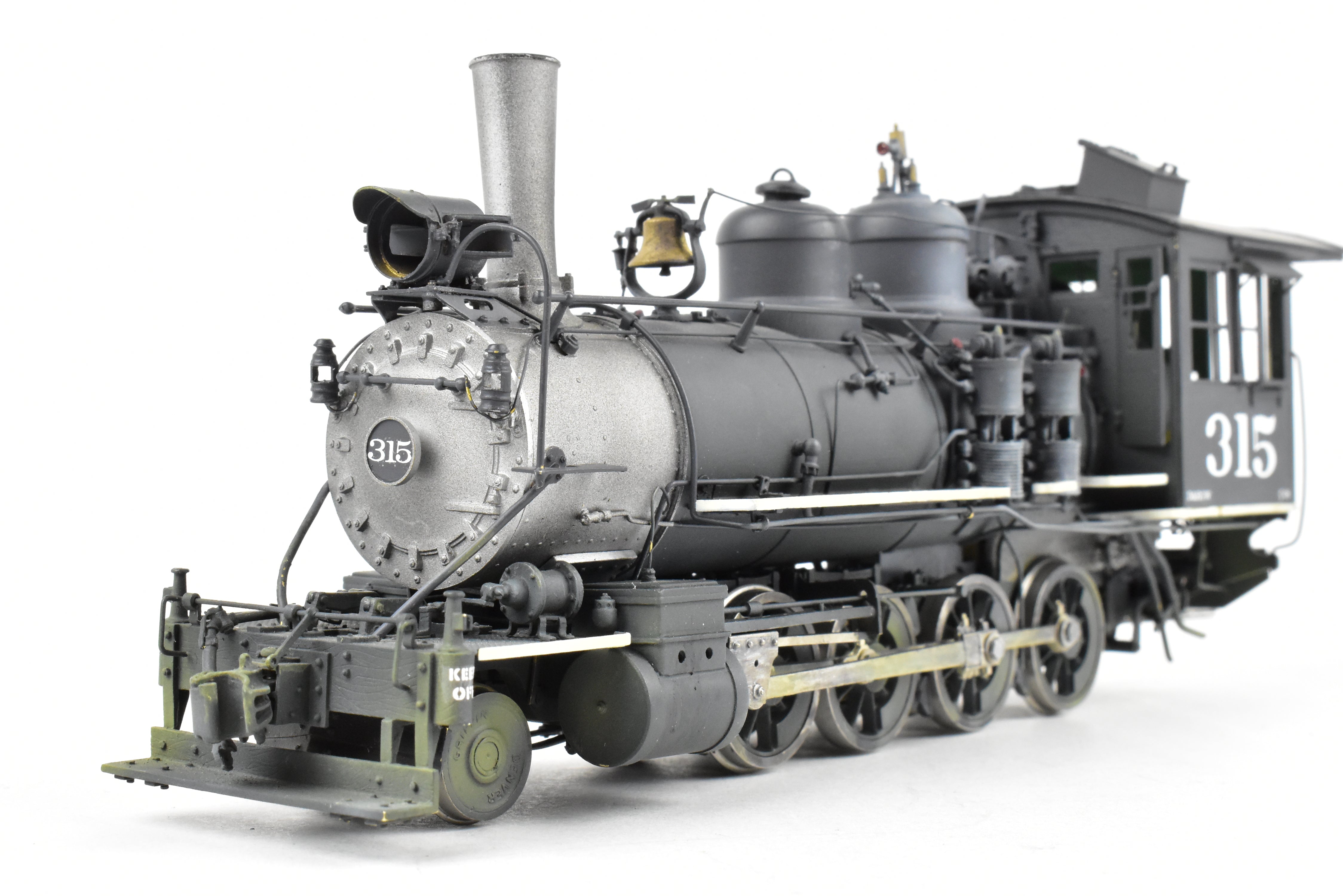 Brass OMI - Overland Models D&RGW C-18 2-8-0 #315 Weathered 1940s Switching Locomotive