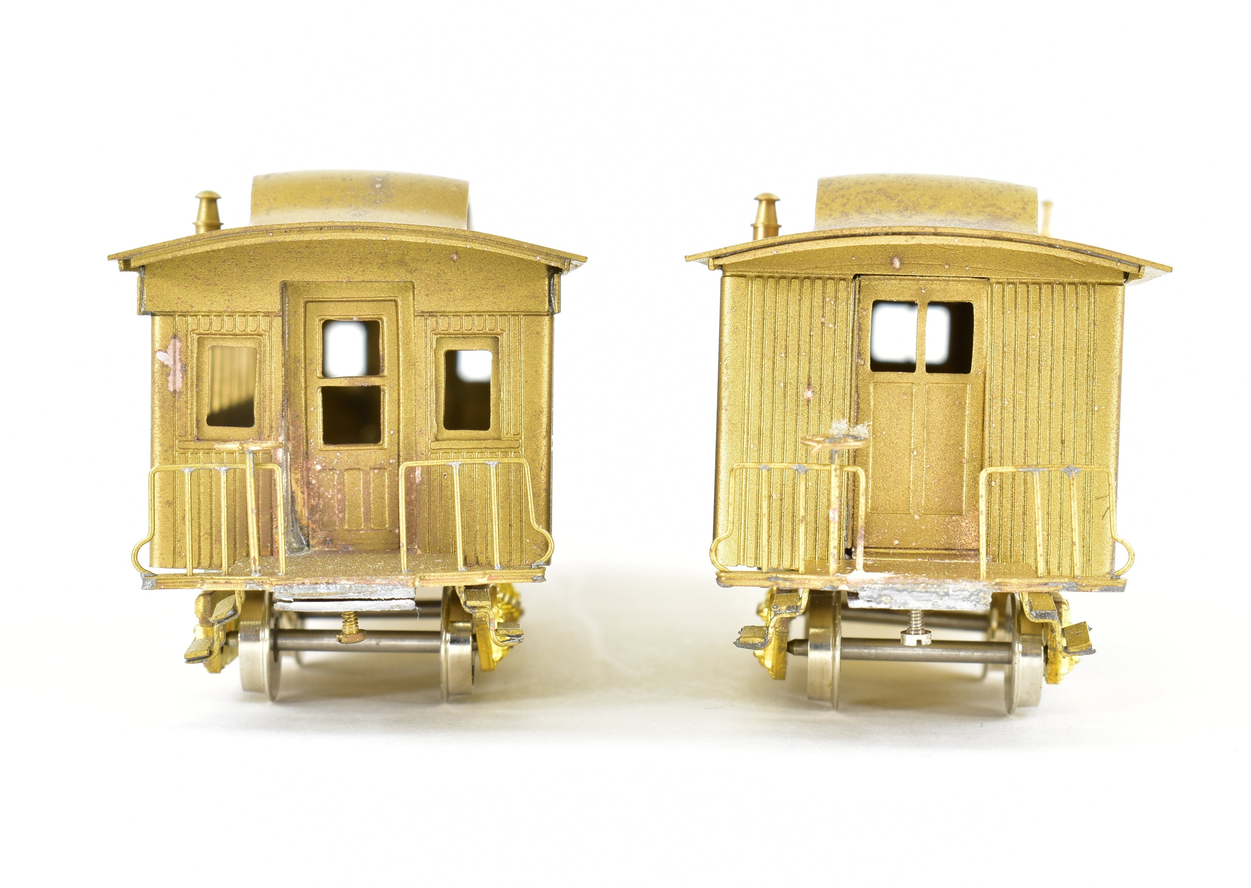 HO Scale Brass Gem Models Collectible Central Pacific Promontory Two - Car Set for Model Train Enthusiasts