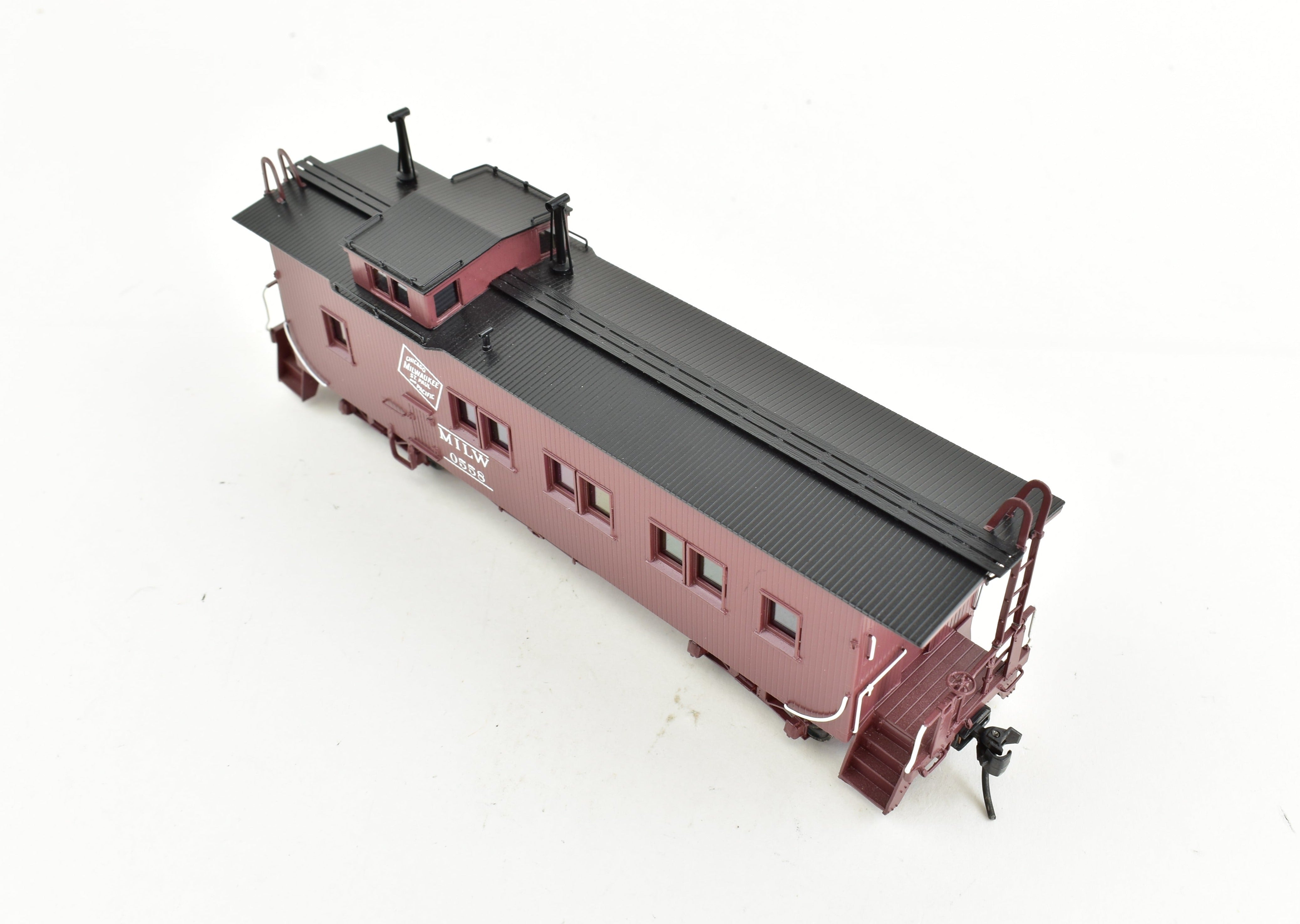 HO Scale Brass OMI Milwaukee Road 36' Wood Caboose No. 0558 by Overland Models