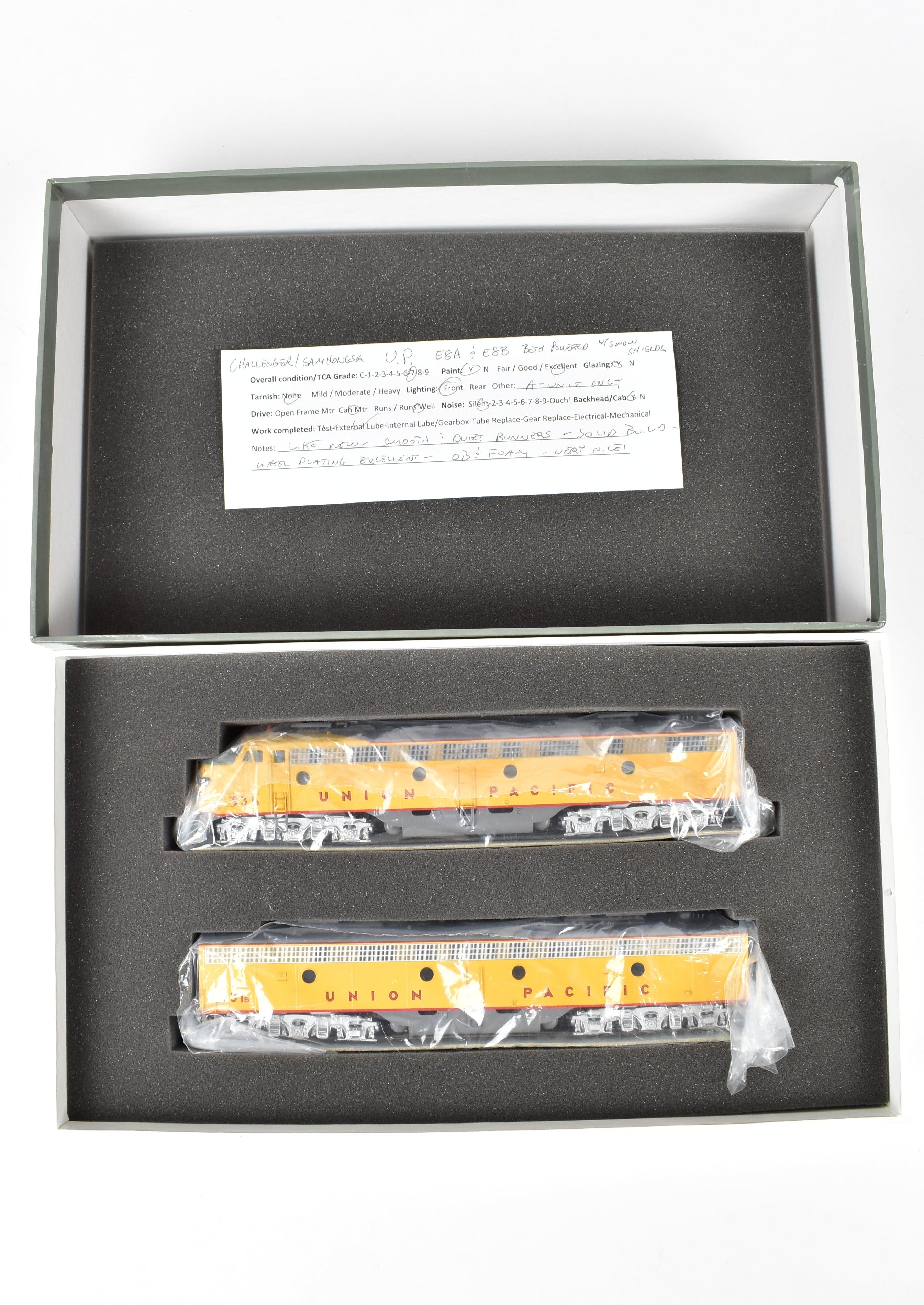 HO Scale Brass Union Pacific EMD E8 A/B Set Model Train - Challenger Imports Premium Collection