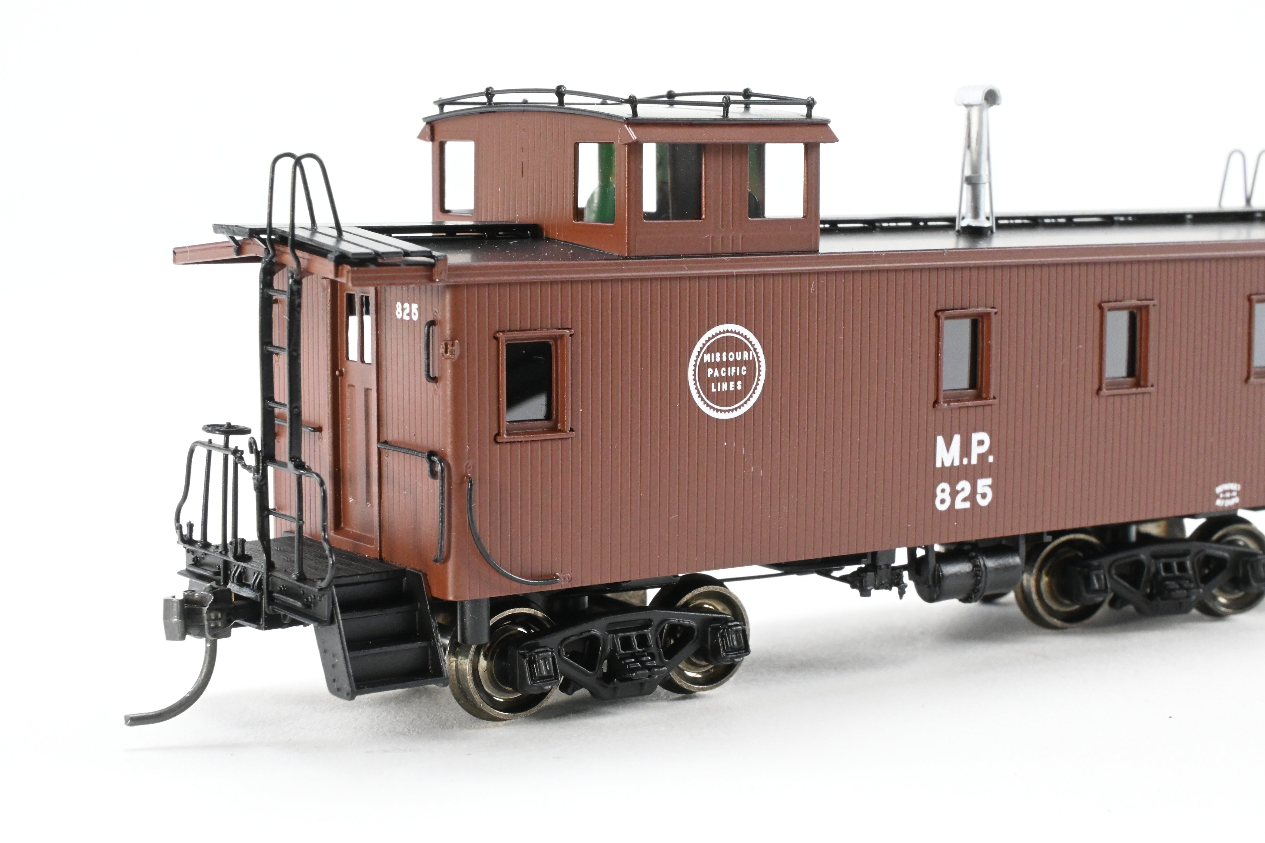 HO Scale Brass Missouri Pacific Wood - Side Caboose F/P #825 by OMI (Overland Models, Inc.)