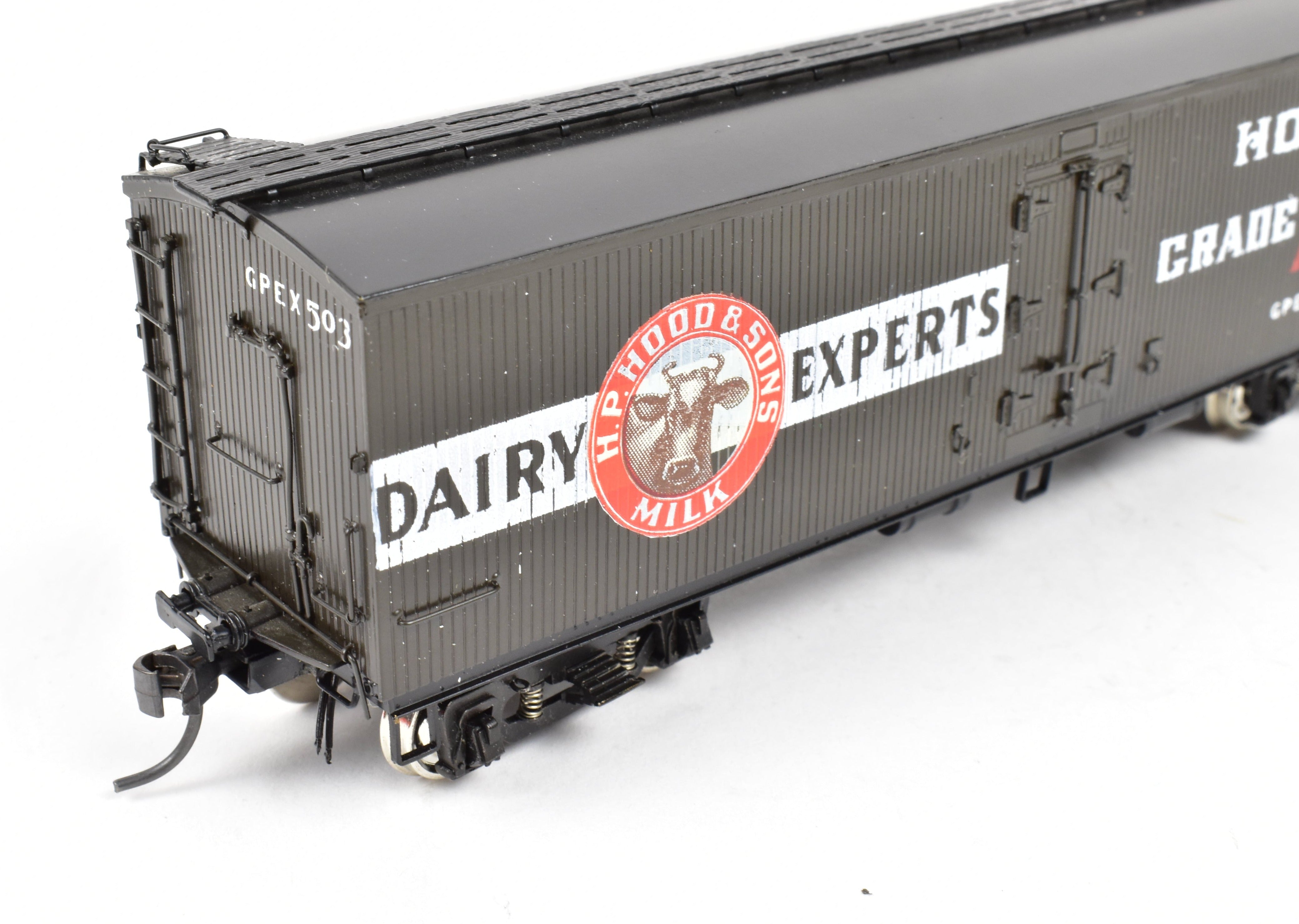High - Quality HO Scale Brass Precision Scale Co. Model Train GPEX 41 - Foot Wood Sheath Milk Tank Car Hoods FP for Collectors