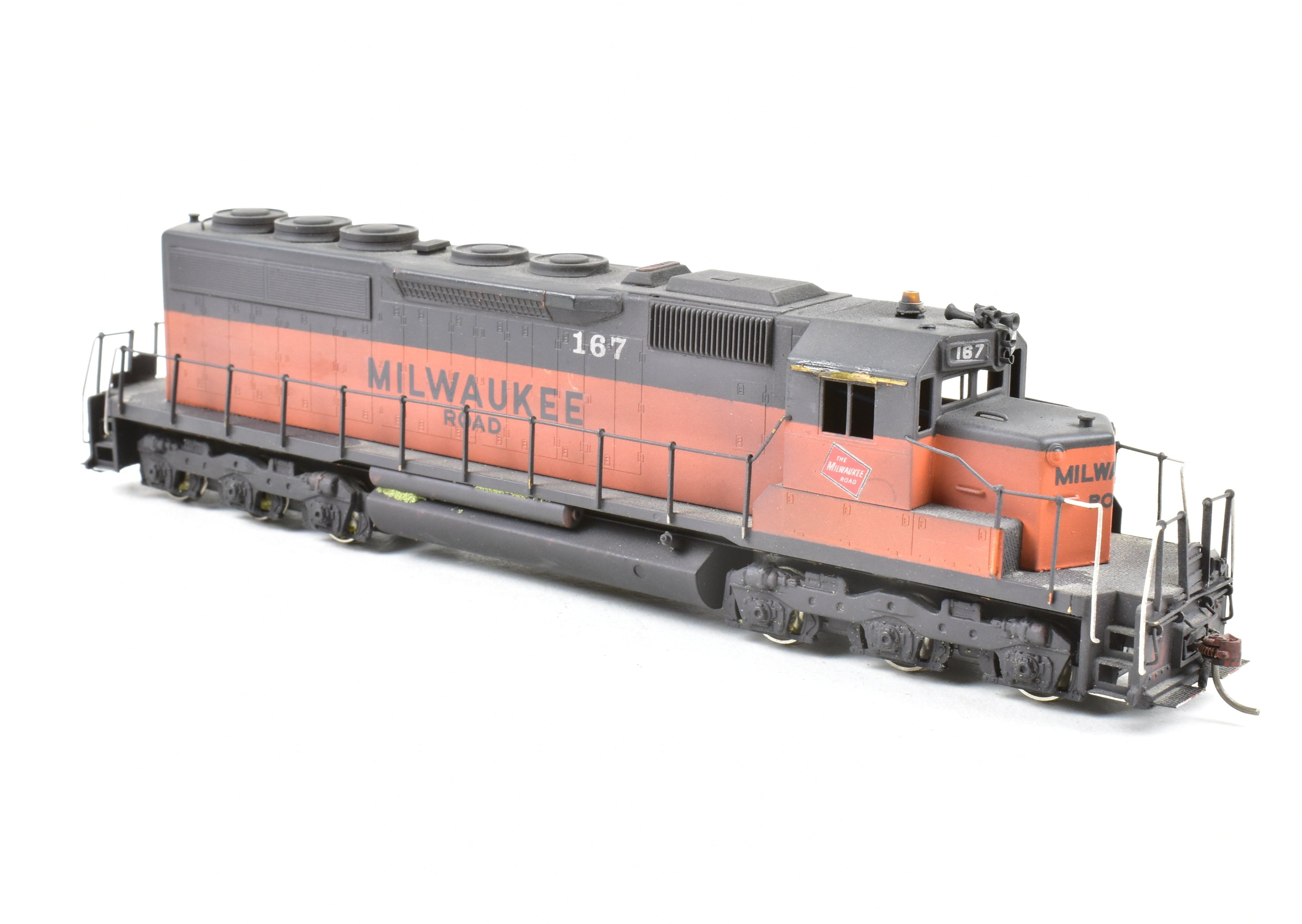 Custom Painted HO Brass Alco MILW - Milwaukee Road EMD SD40 Diesel No. 167