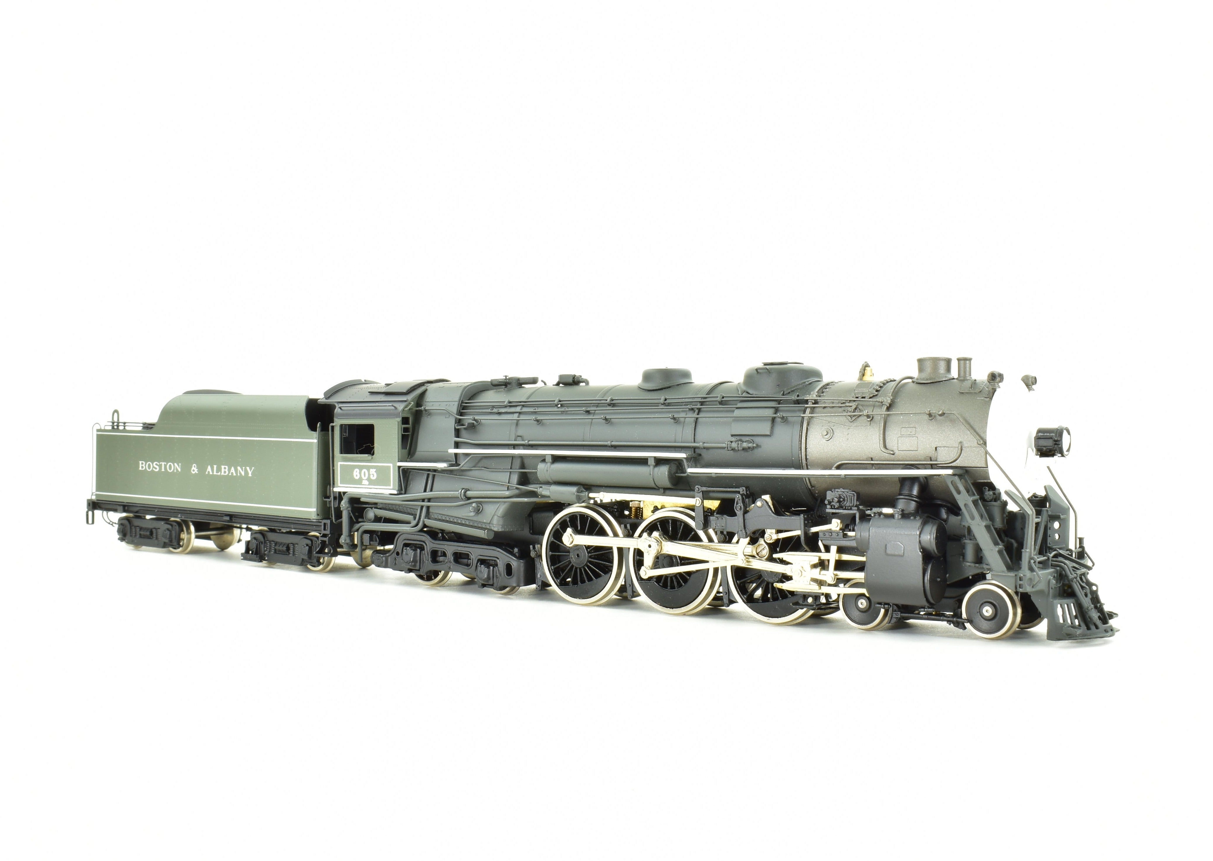 HO Scale Brass Key Imports Boston & Albany J - 2b 4 - 6 - 4 Hudson No. 605 Round Dome FP