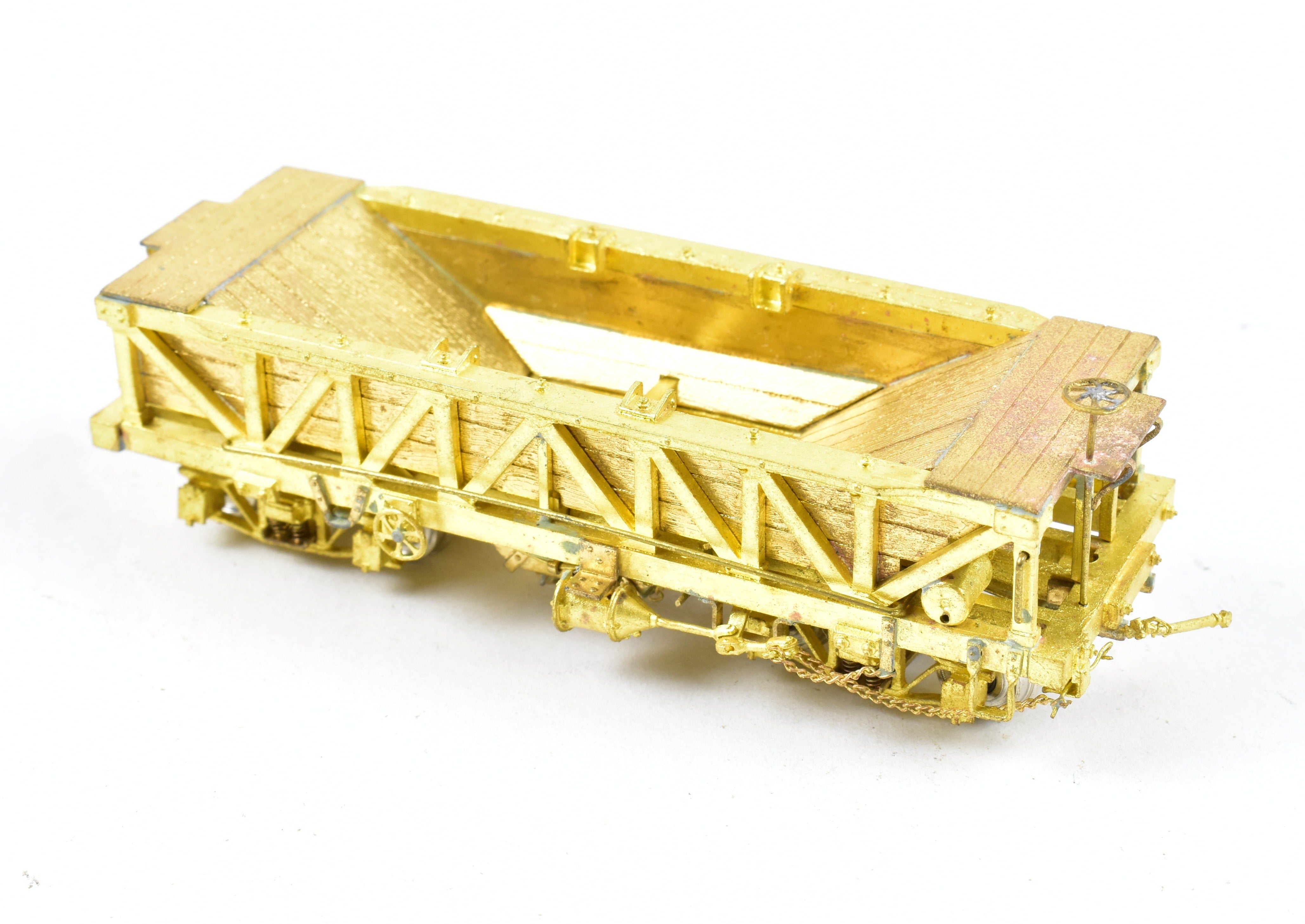 HOn3 Brass OMI Rock Car with Sprung Trucks from Overland Models in Great Condition