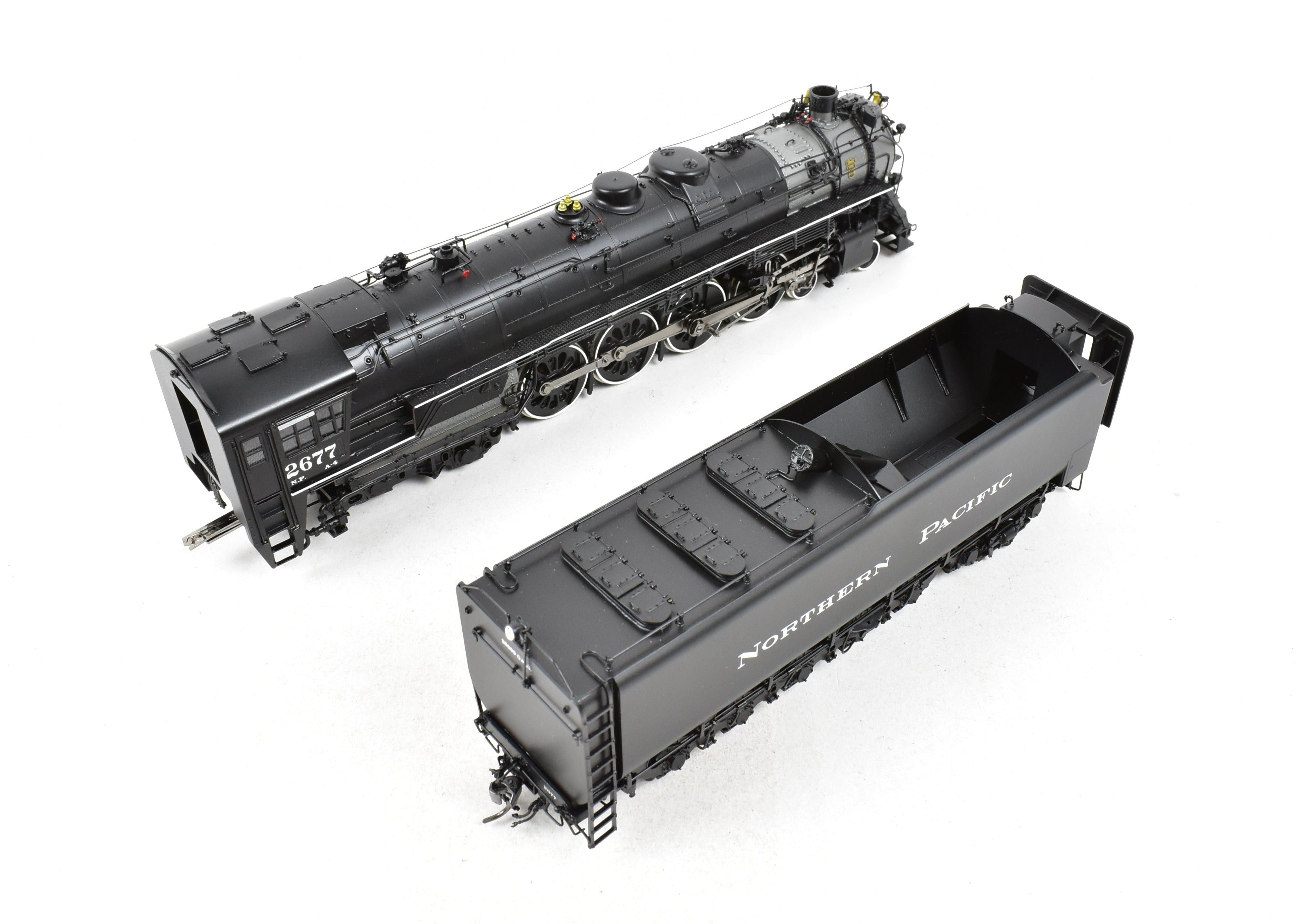 HO Scale Brass Model Train - Precision Scale Co. (PSC) Northern Pacific A-4 4-8-4 Northern FP Locomotive No. 2677