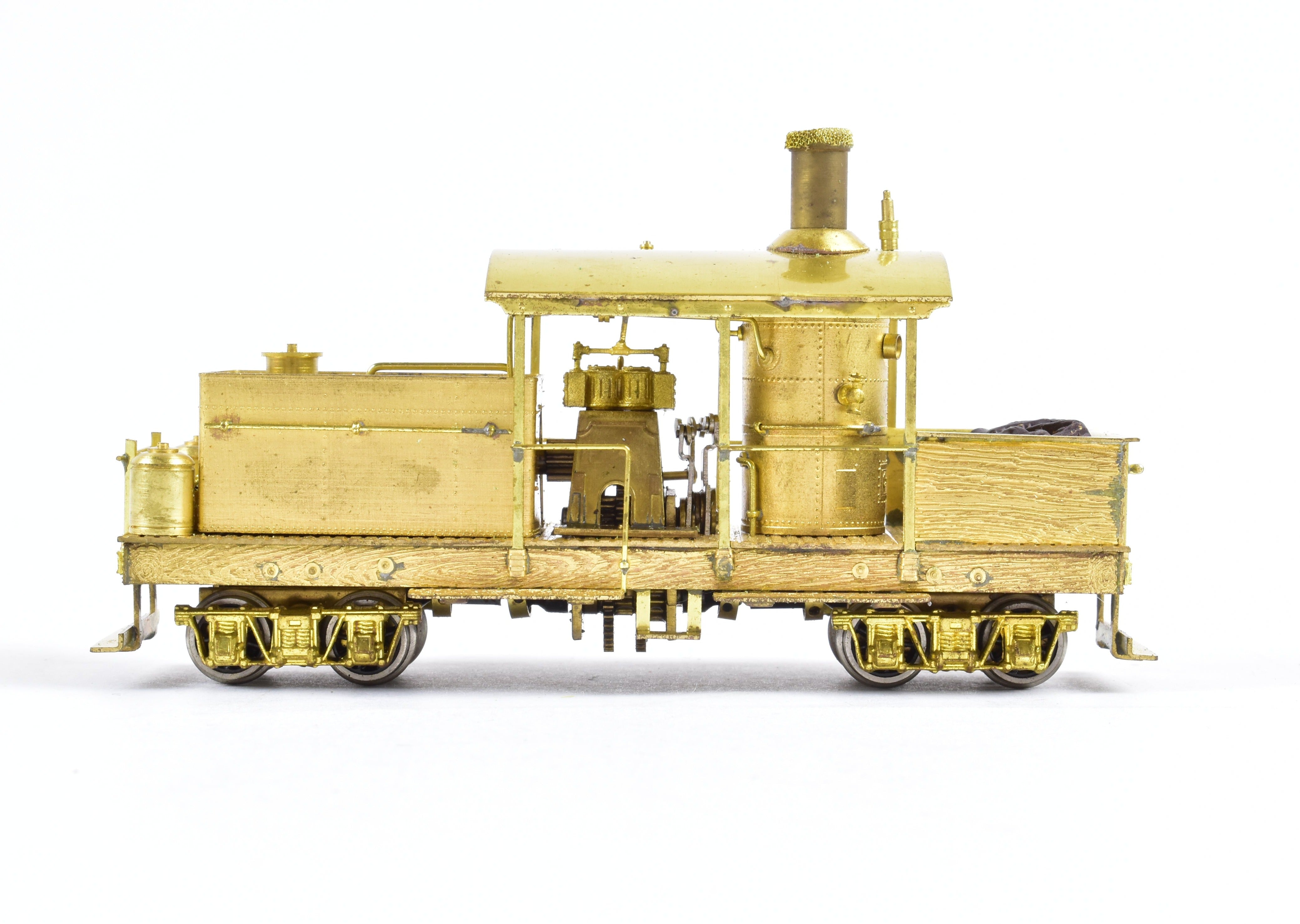 HOn3 Scale Brass Model Train by Westside Model Co. - Various Roads Logging Class A Climax with Vertical Boiler